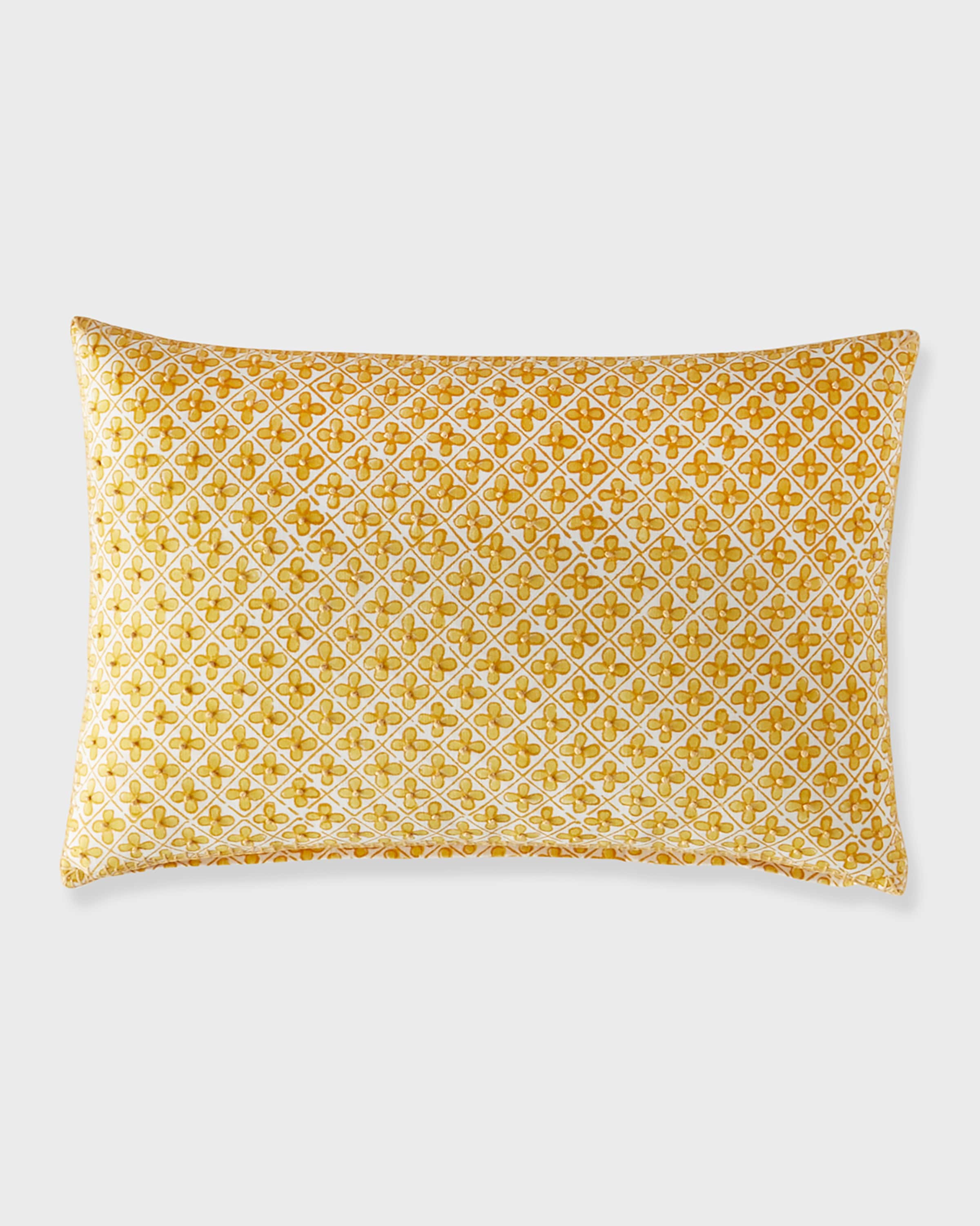 John Robshaw Inaya Marigold Pillow, 12" x 18"