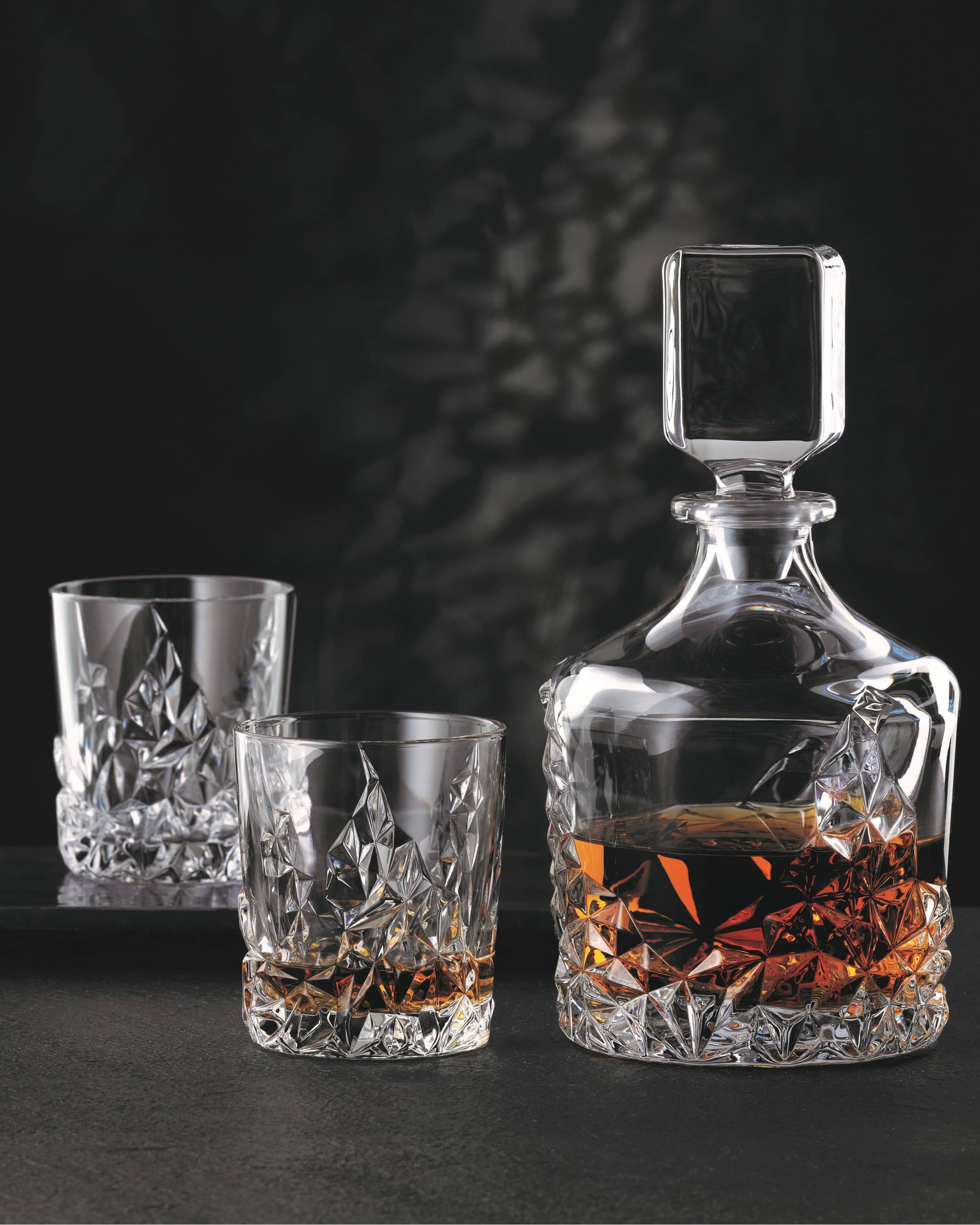Nachtmann Sculpture 3-Piece Whiskey Set
