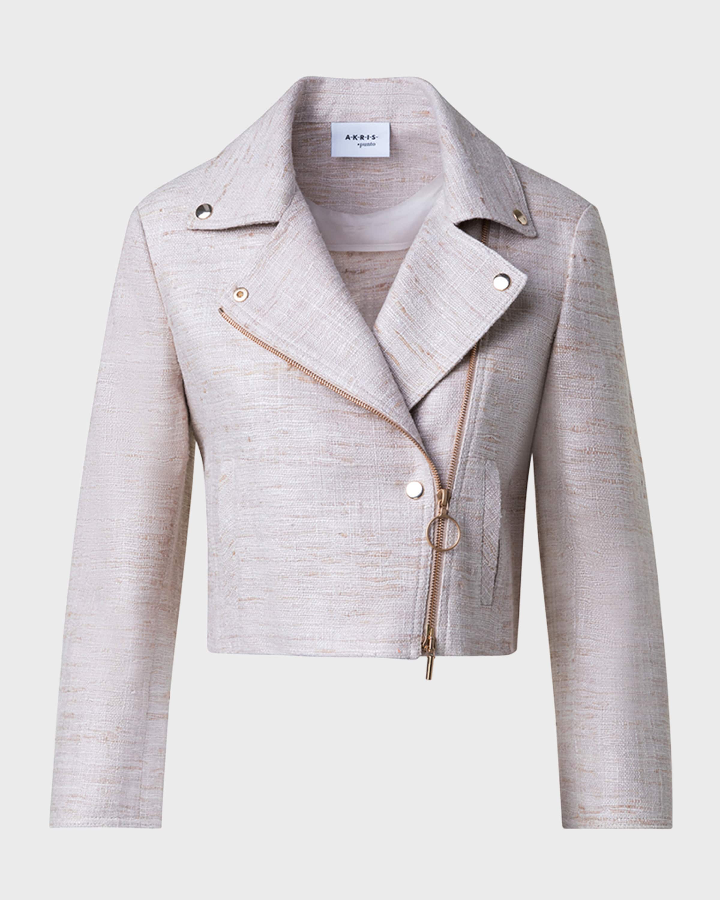 Akris punto Indian Silk Biker Jacket