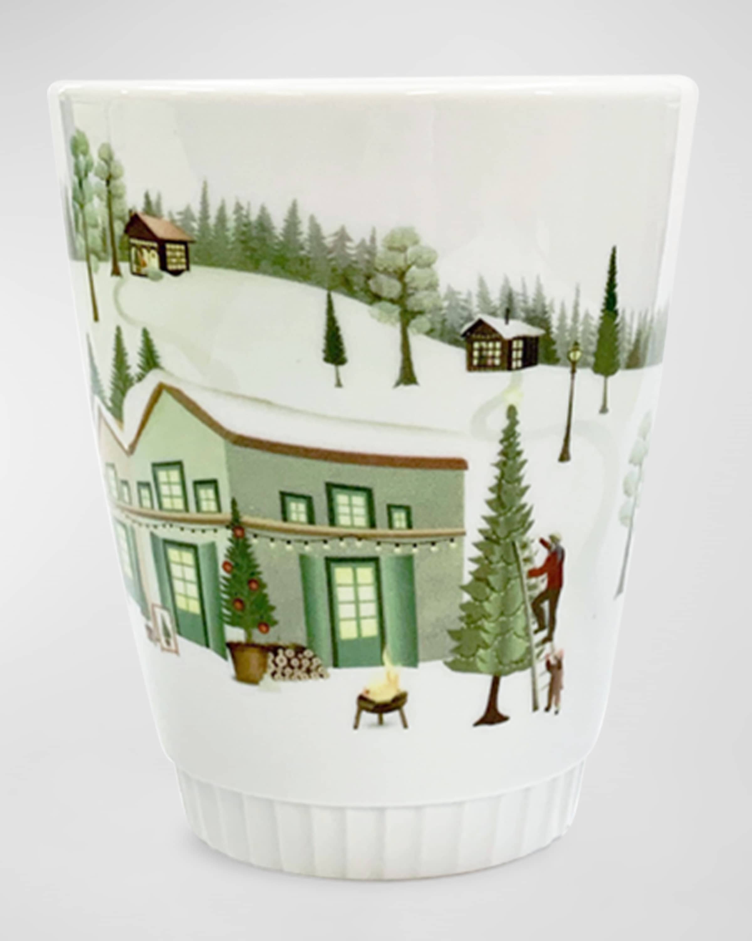 PILLIVUYT Winter Decor Toulouse Tumblers, Set of 4