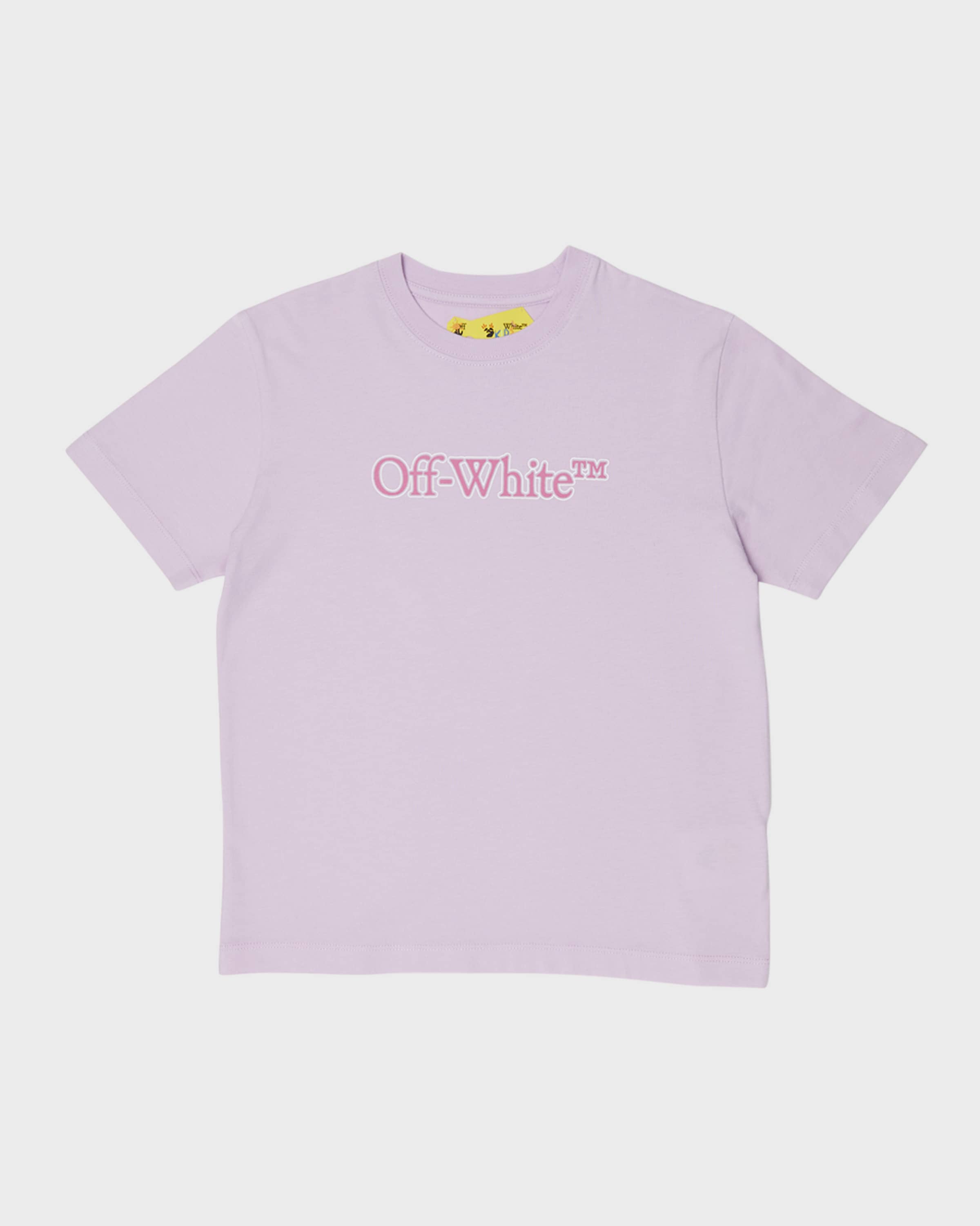 Off-White Girl's Big Bookish Short-Sleeve T-Shirt, Size 4-10