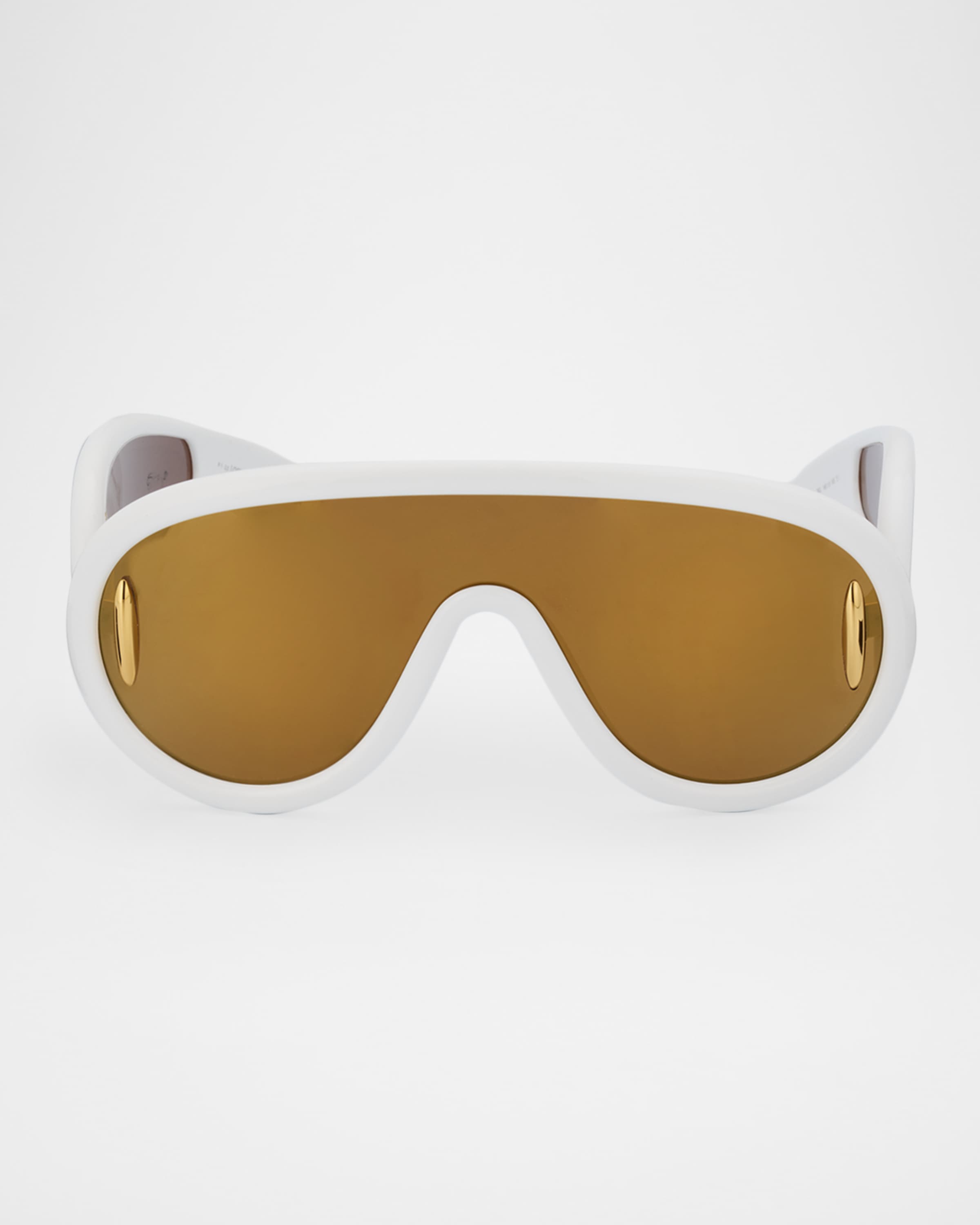 Loewe Men's Wave Acetate Anagram-Temple Mask Sunglasses | Neiman