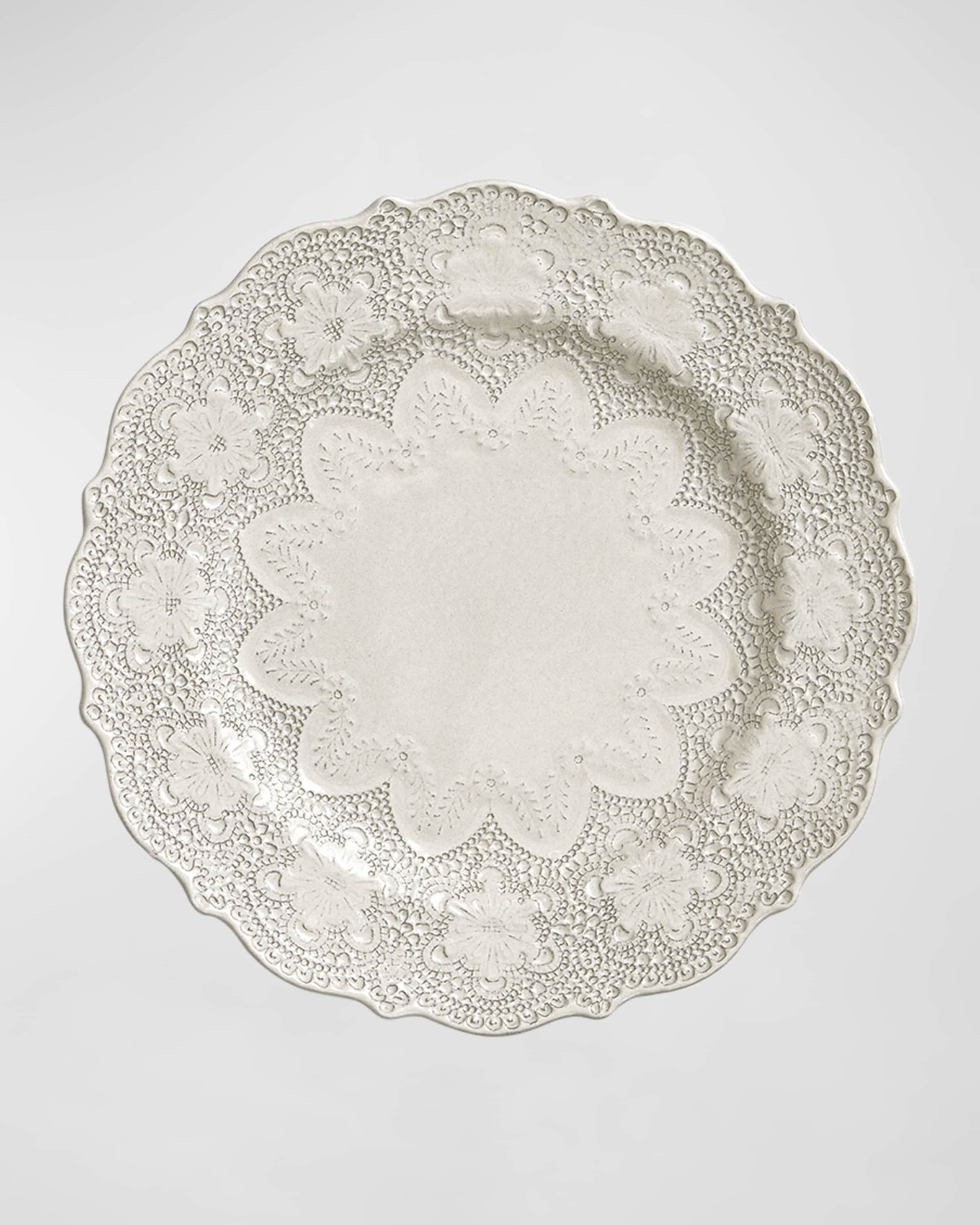 Arte Italica Merletto Antiqued Dinner Plate