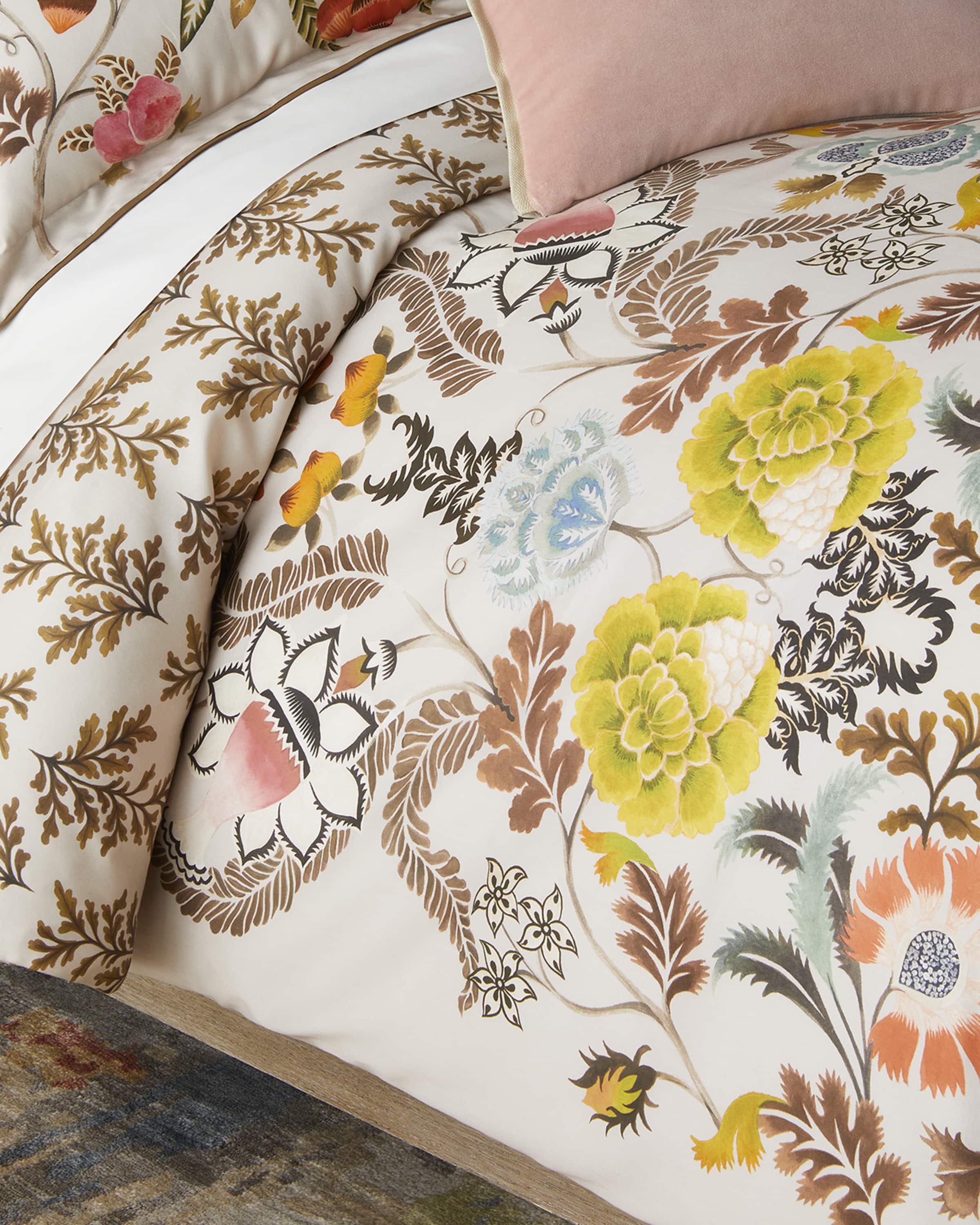 Designers Guild Brocart Decoratif Sepia Queen Duvet Cover