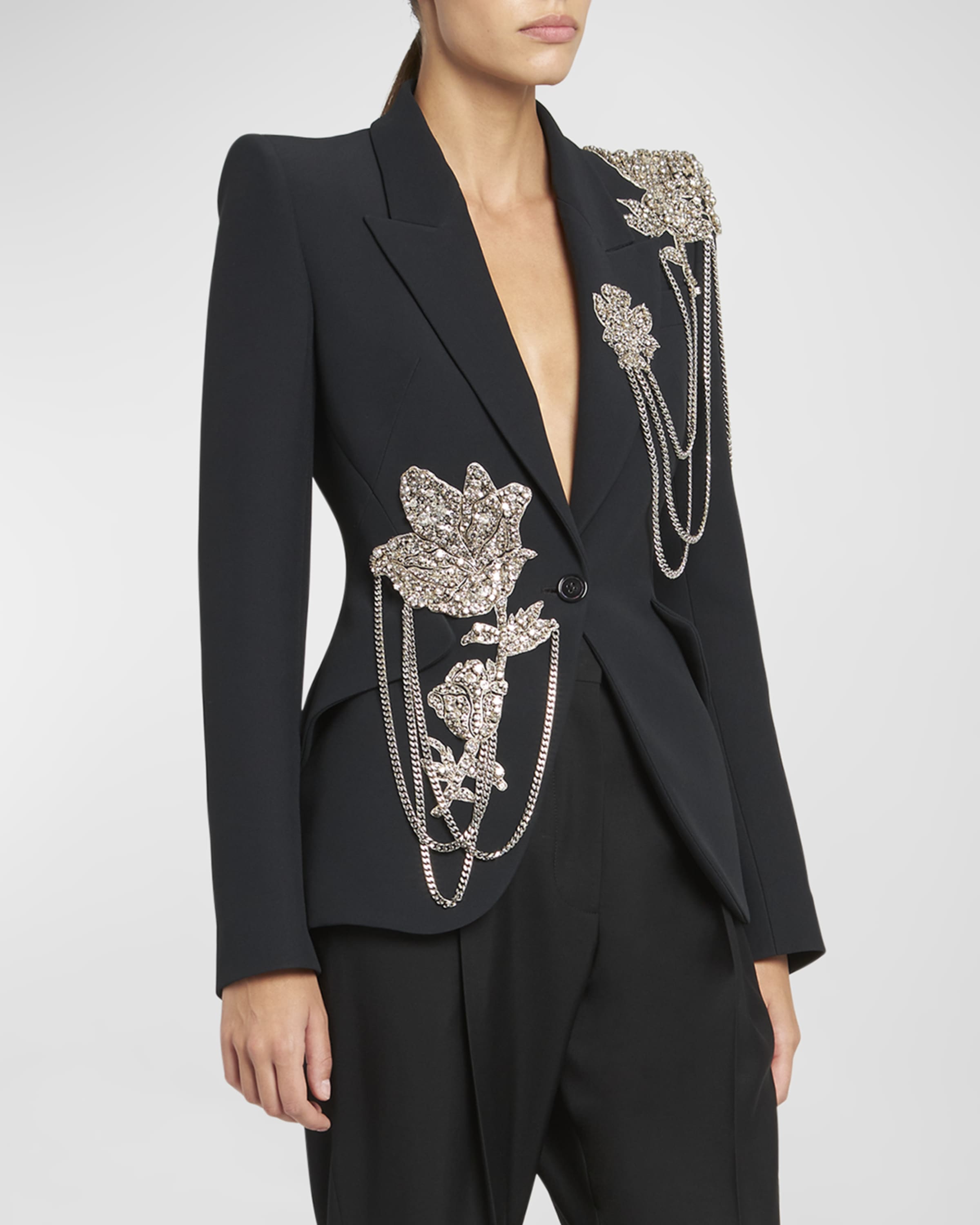 ジャケット MCQUEEN Lace detail blazer nm_4696568_100106_m