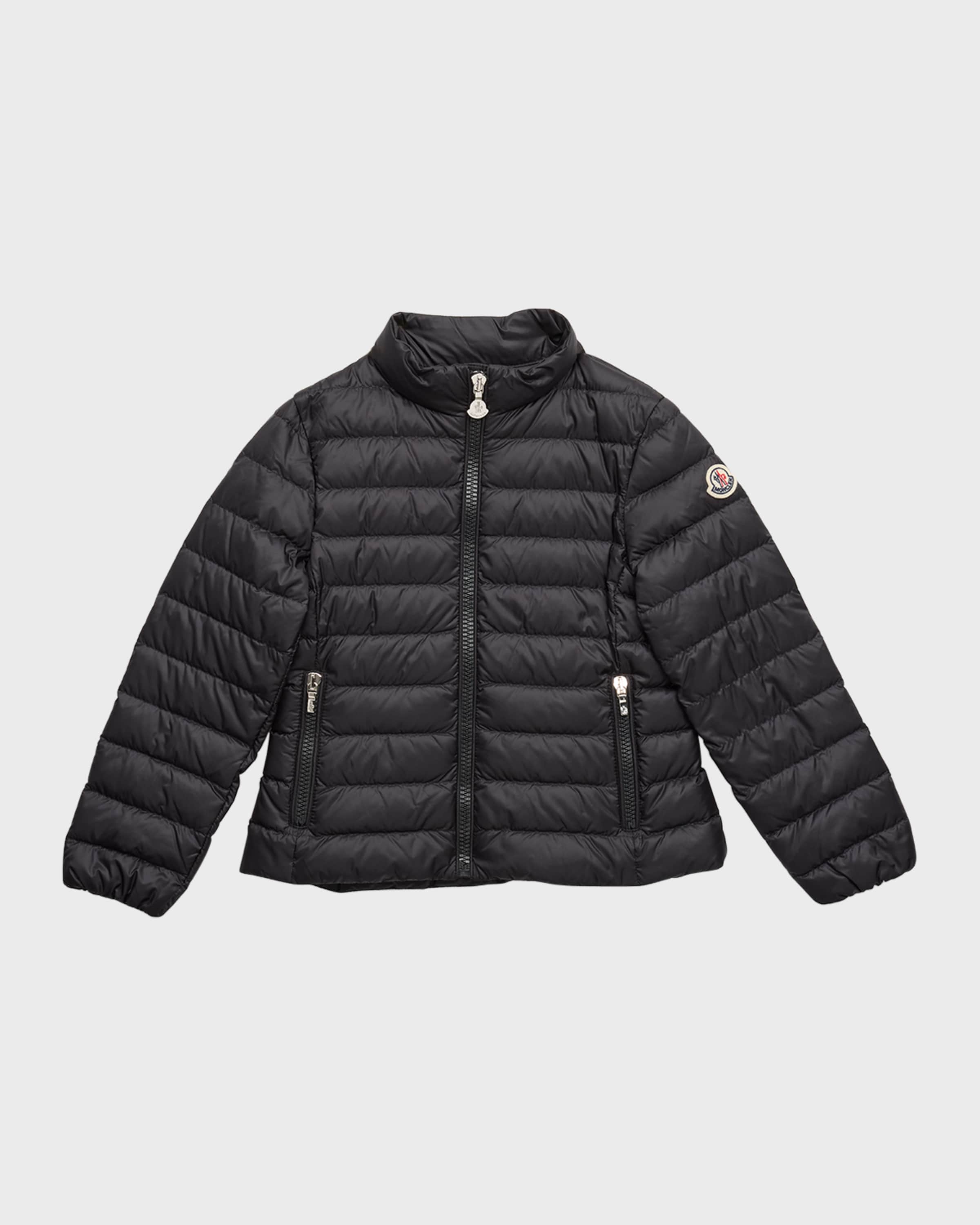Moncler Girl's Kaukura Nylon Down Jacket, Size 4-6