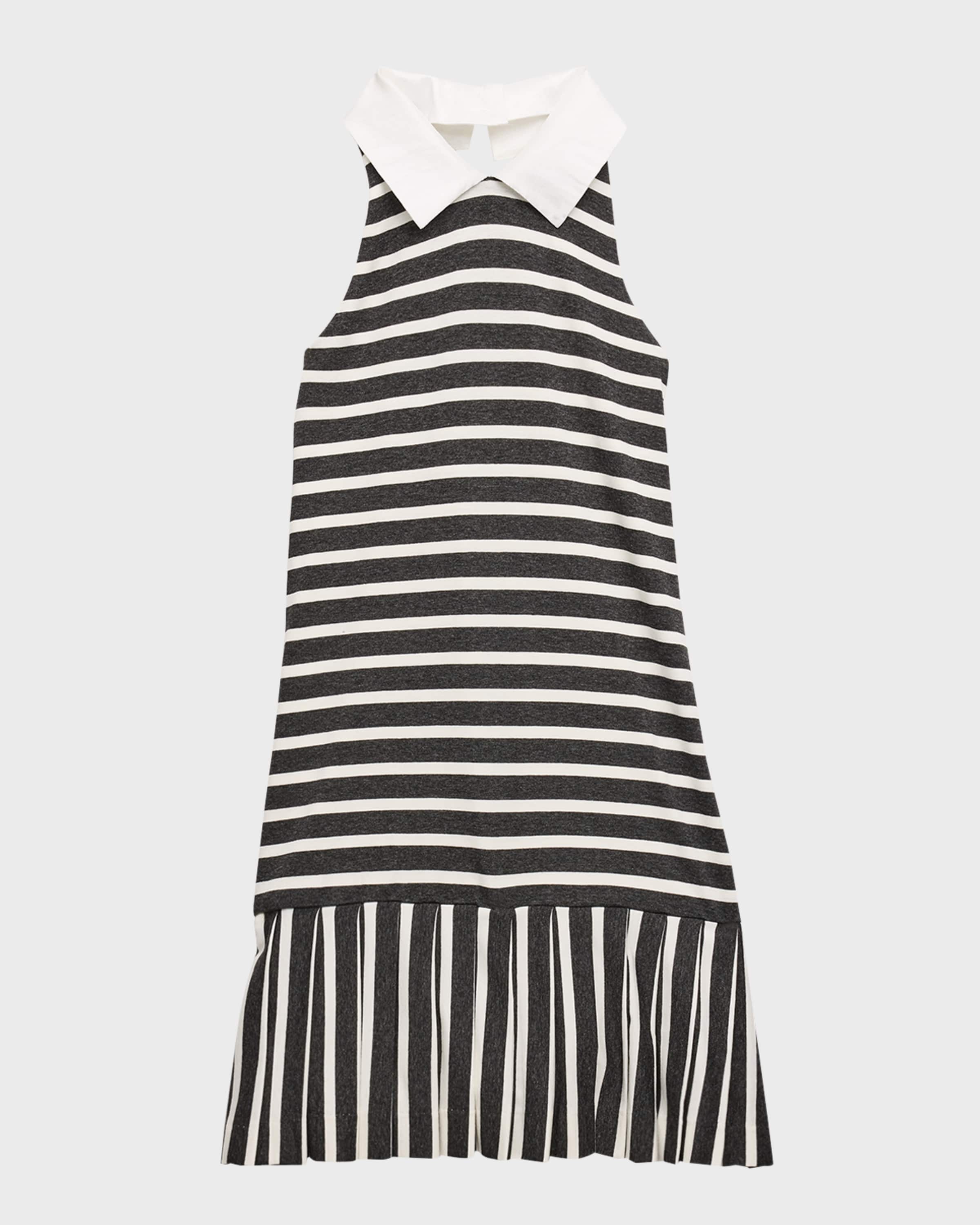 Helena Girl's Striped Halter Dress, Size 7-14