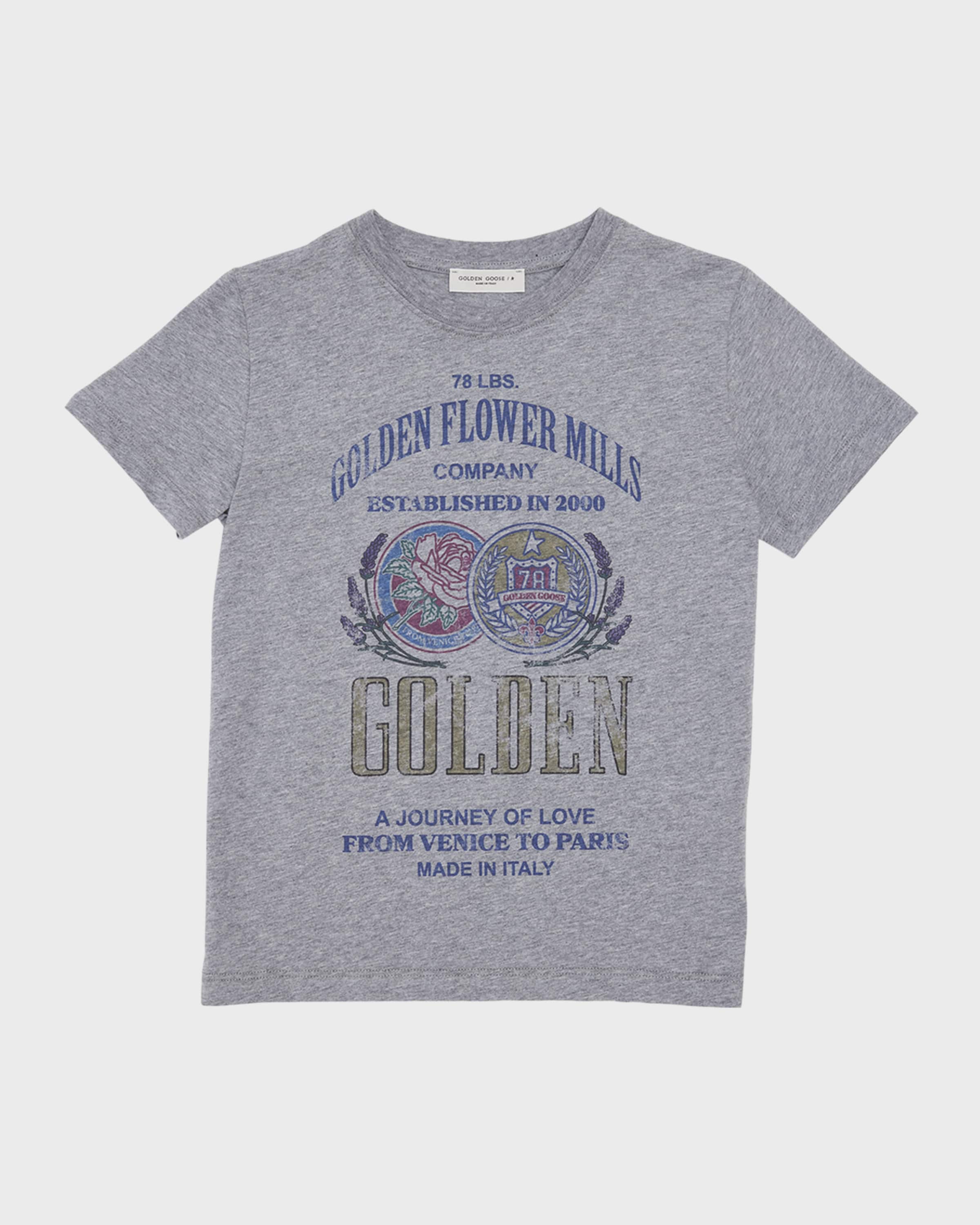 Golden Goose Boy's Journey Graphic Printed Jersey T-Shirt, Size 12-14