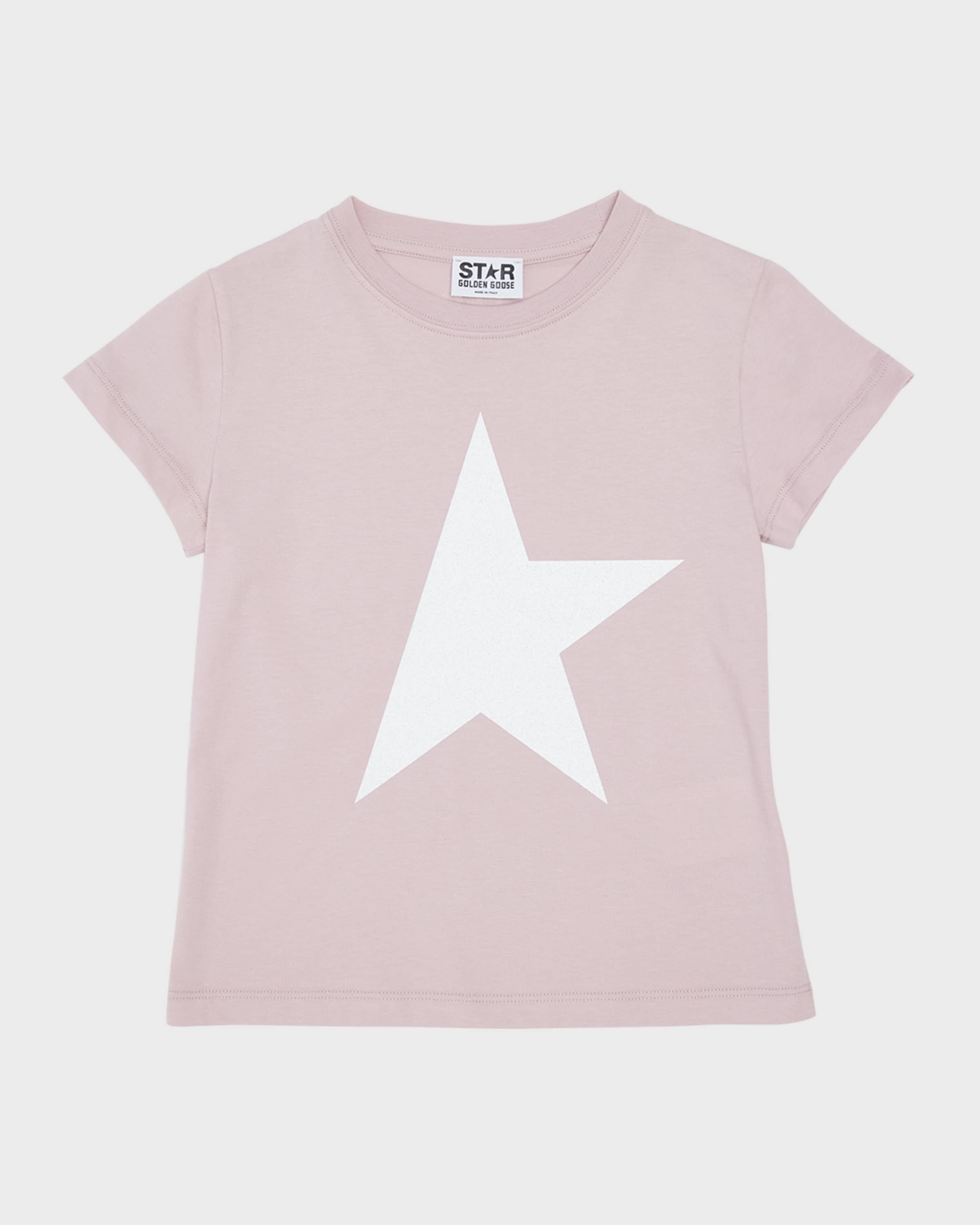 Golden Goose Girl's Logo Star Print T-Shirt, Size 12