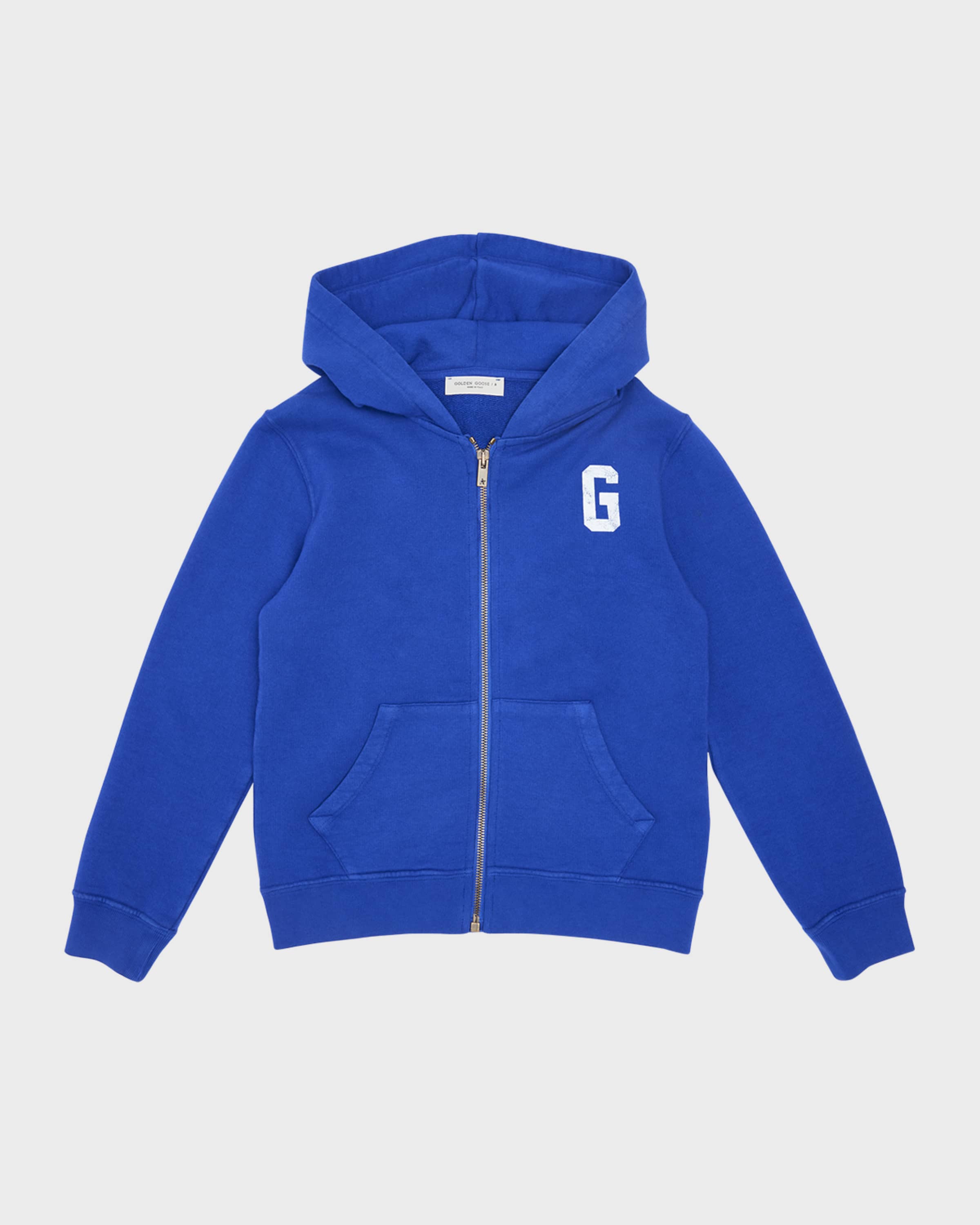Golden Goose Boy's Journey Zip-Up Hoodie, Size 4-10