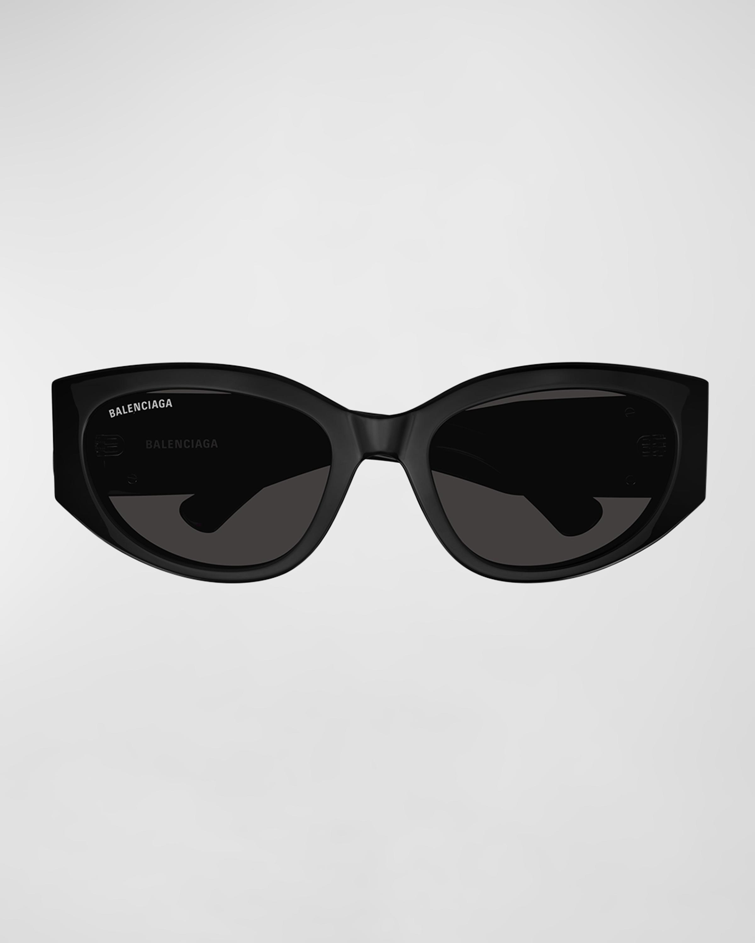 Balenciaga BB Logo Acetate Cat-Eye Sunglasses | Neiman Marcus