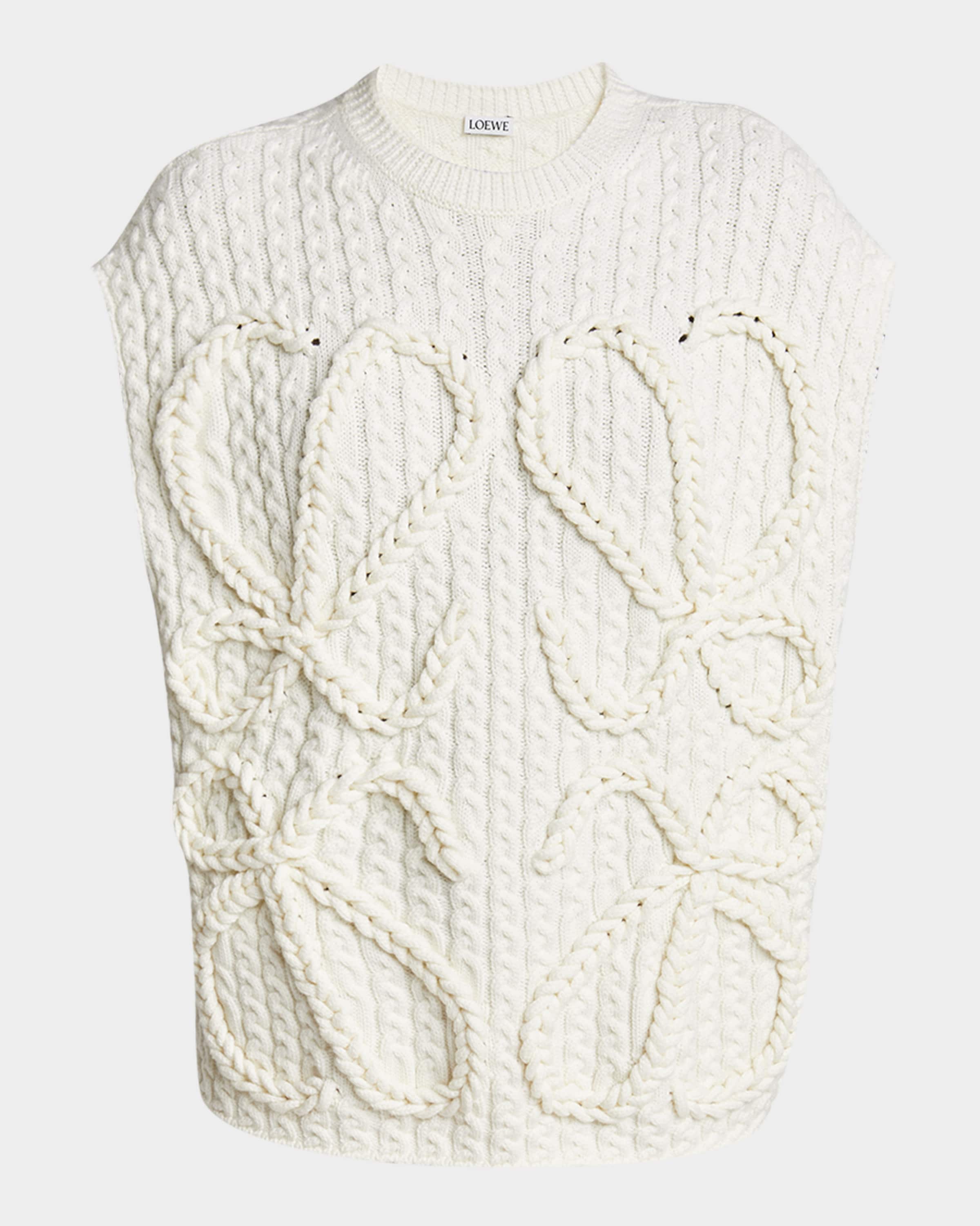Loewe Anagram Sleeveless Sweater | Neiman Marcus