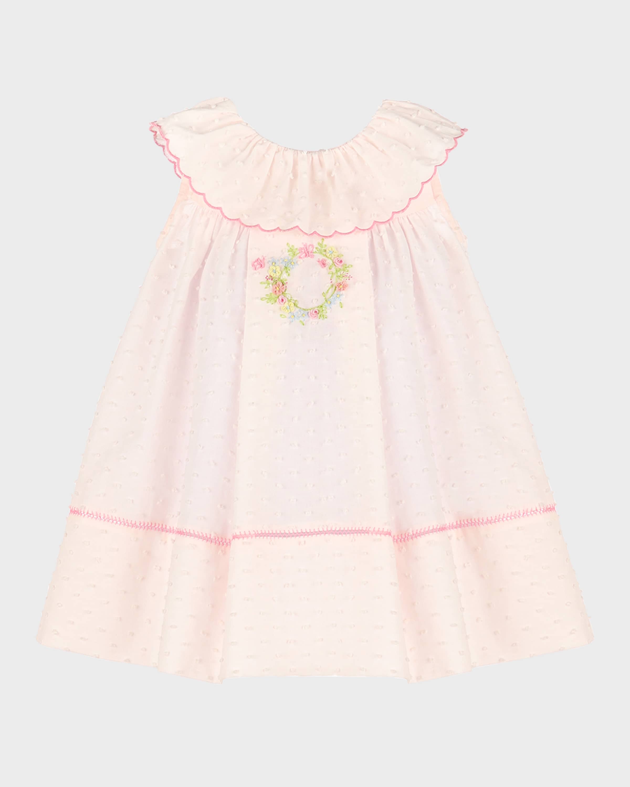 Luli & Me Girl's Pink Ruffle Dress, Size 4-6