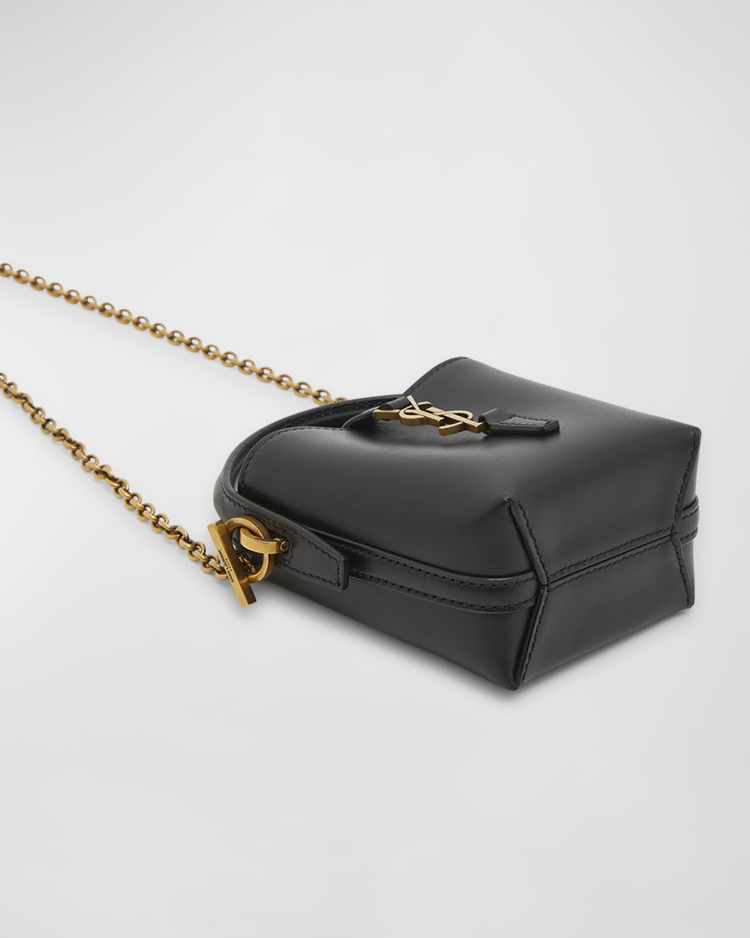 Le 37 Micro YSL Leather Bucket Bag