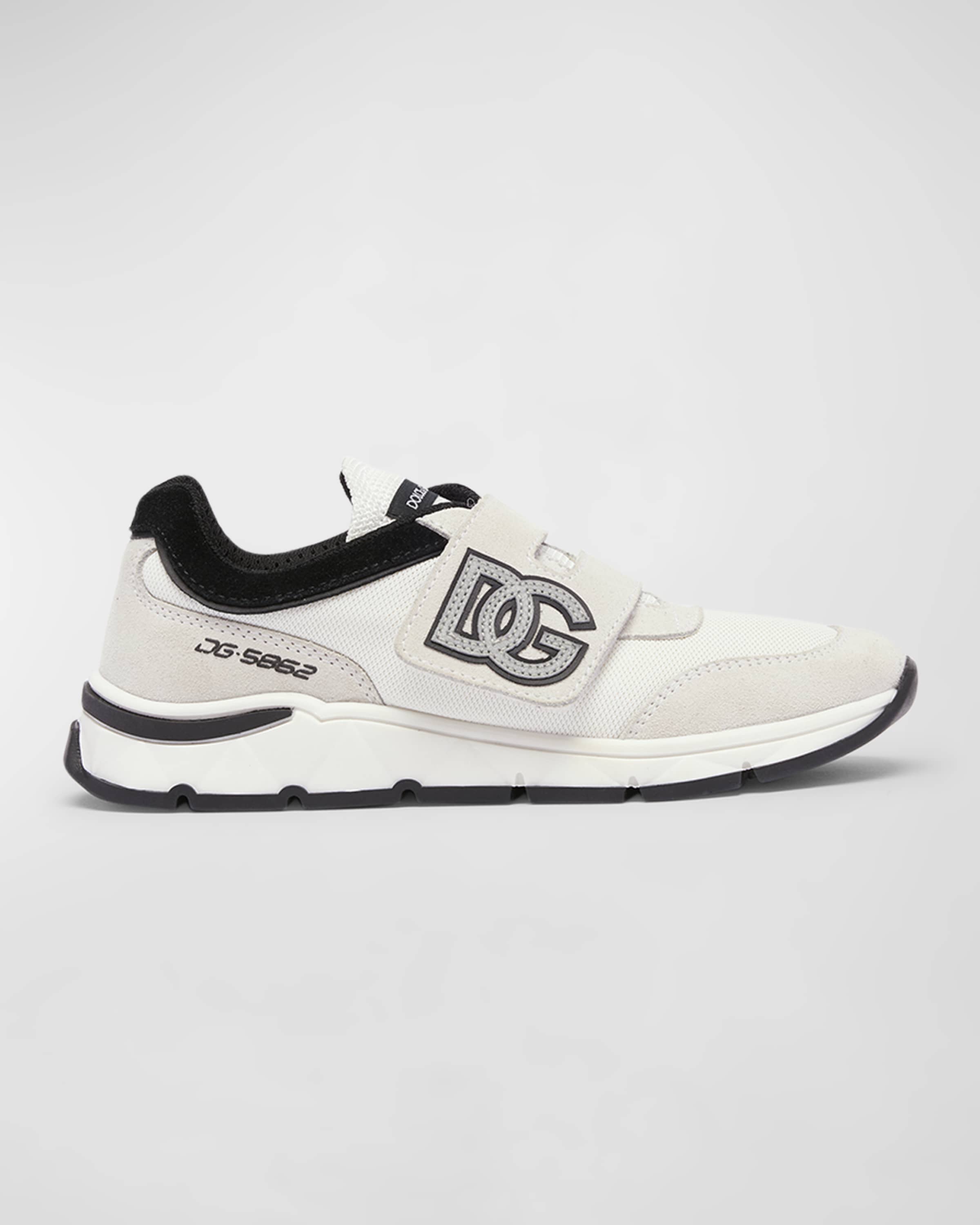 Dolce&Gabbana Kid's DG Velcro Running Sneakers, Baby/Toddler