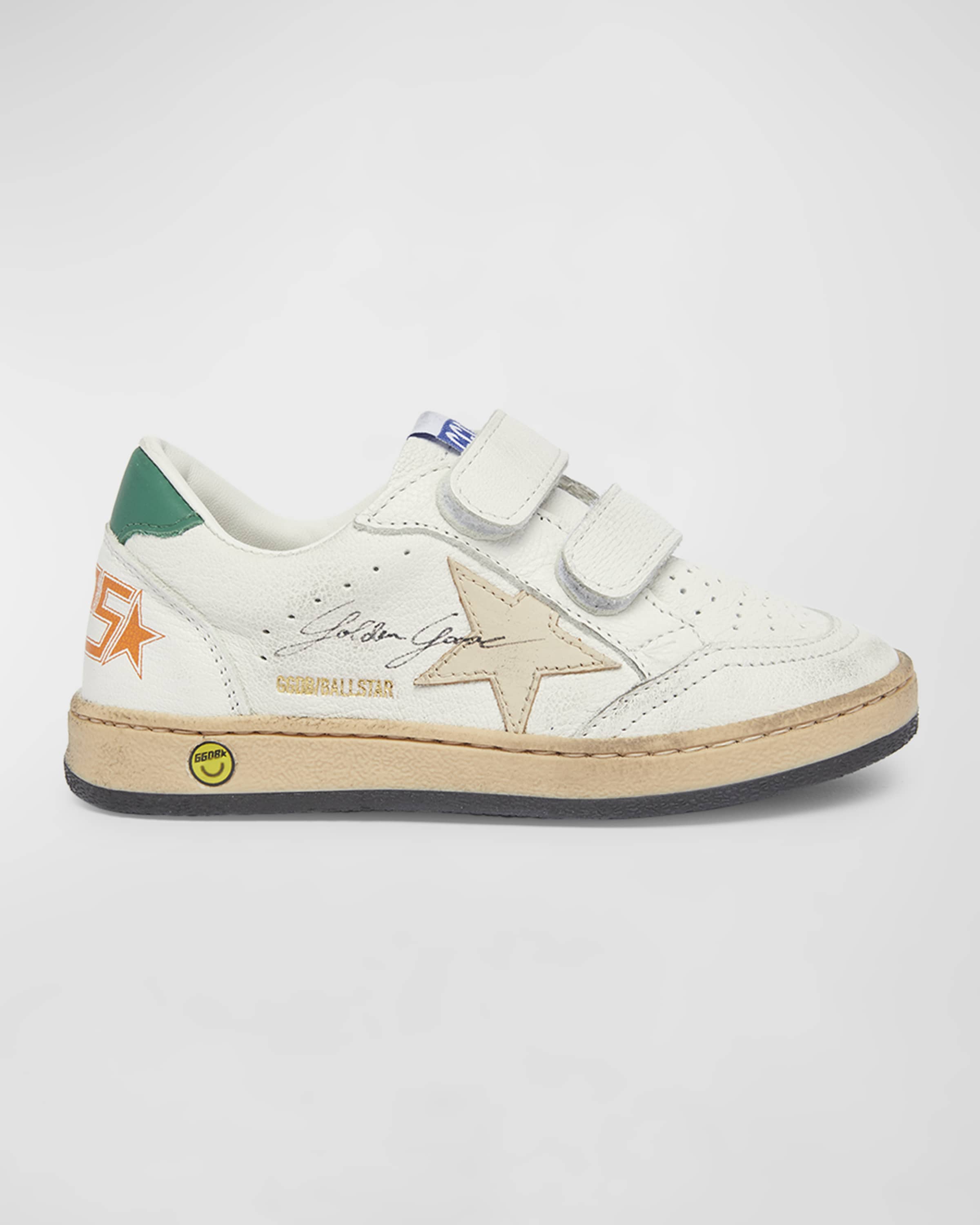 Golden Goose Girl's Ball Star Nappa Leather Sneakers, Baby/Toddler
