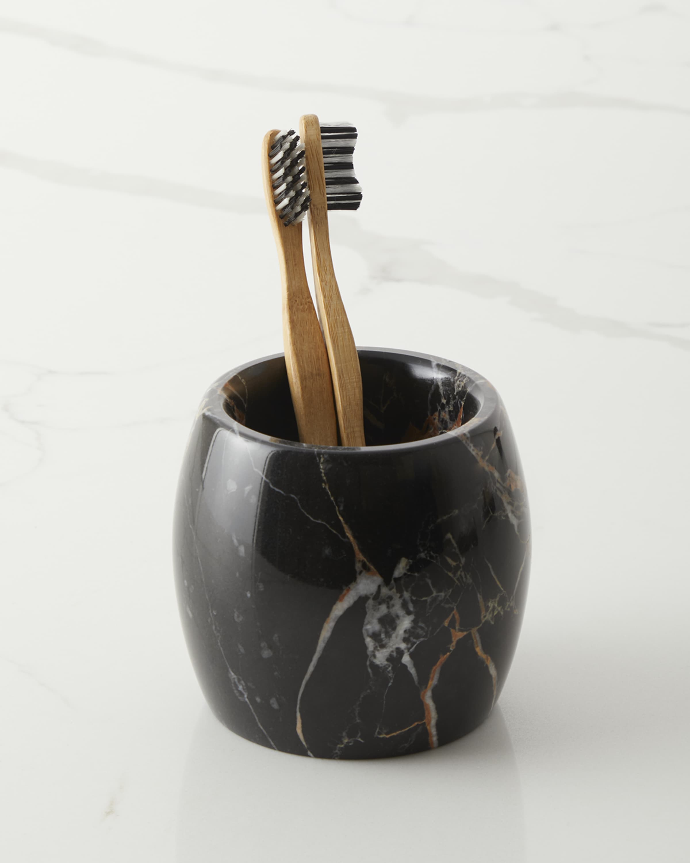Kassatex Athenas Marble Toothbrush Tumbler