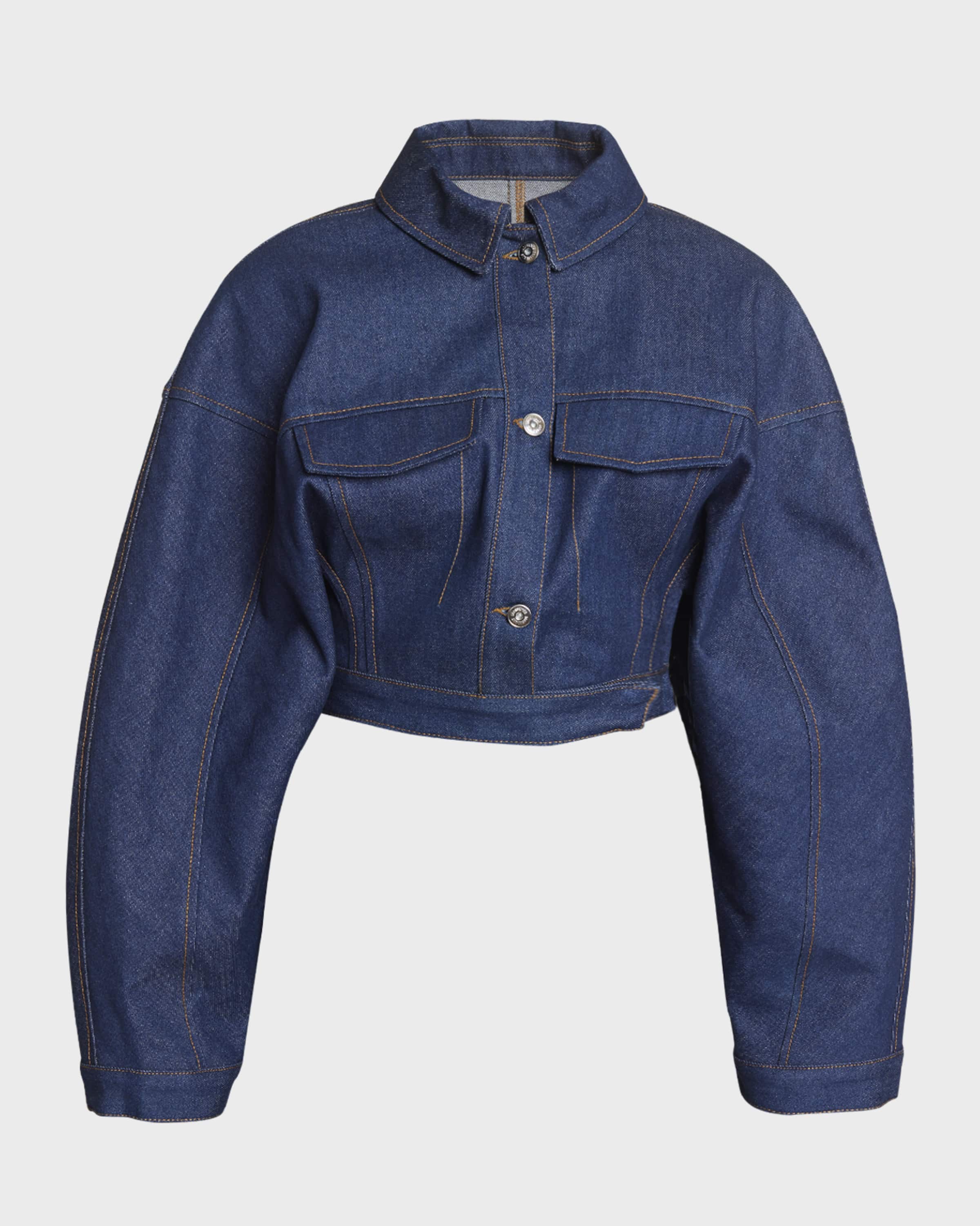 Jacquemus Nimes Obra Denim Crop Jacket