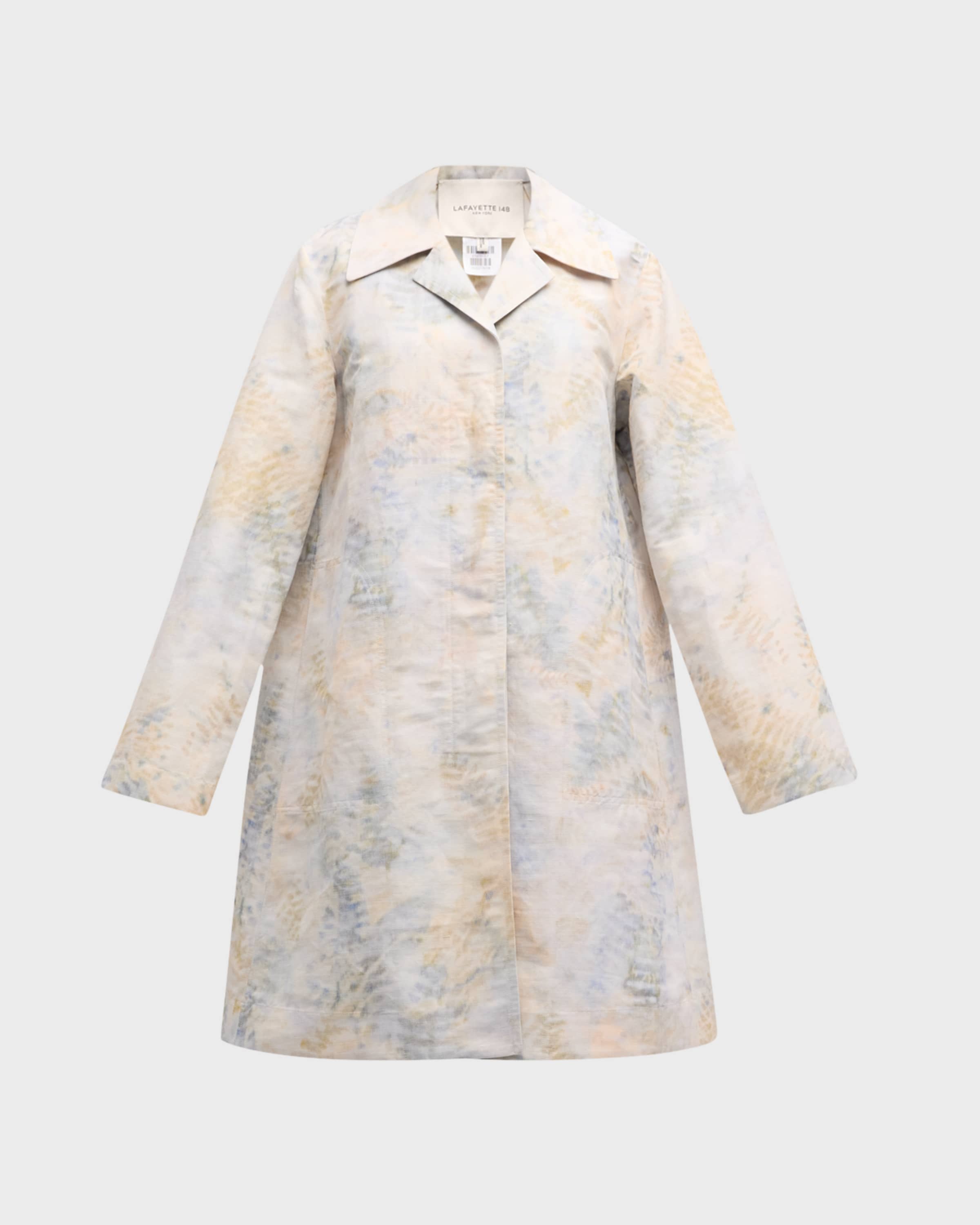 Lafayette 148 New York Fern-Print Straight Jacket