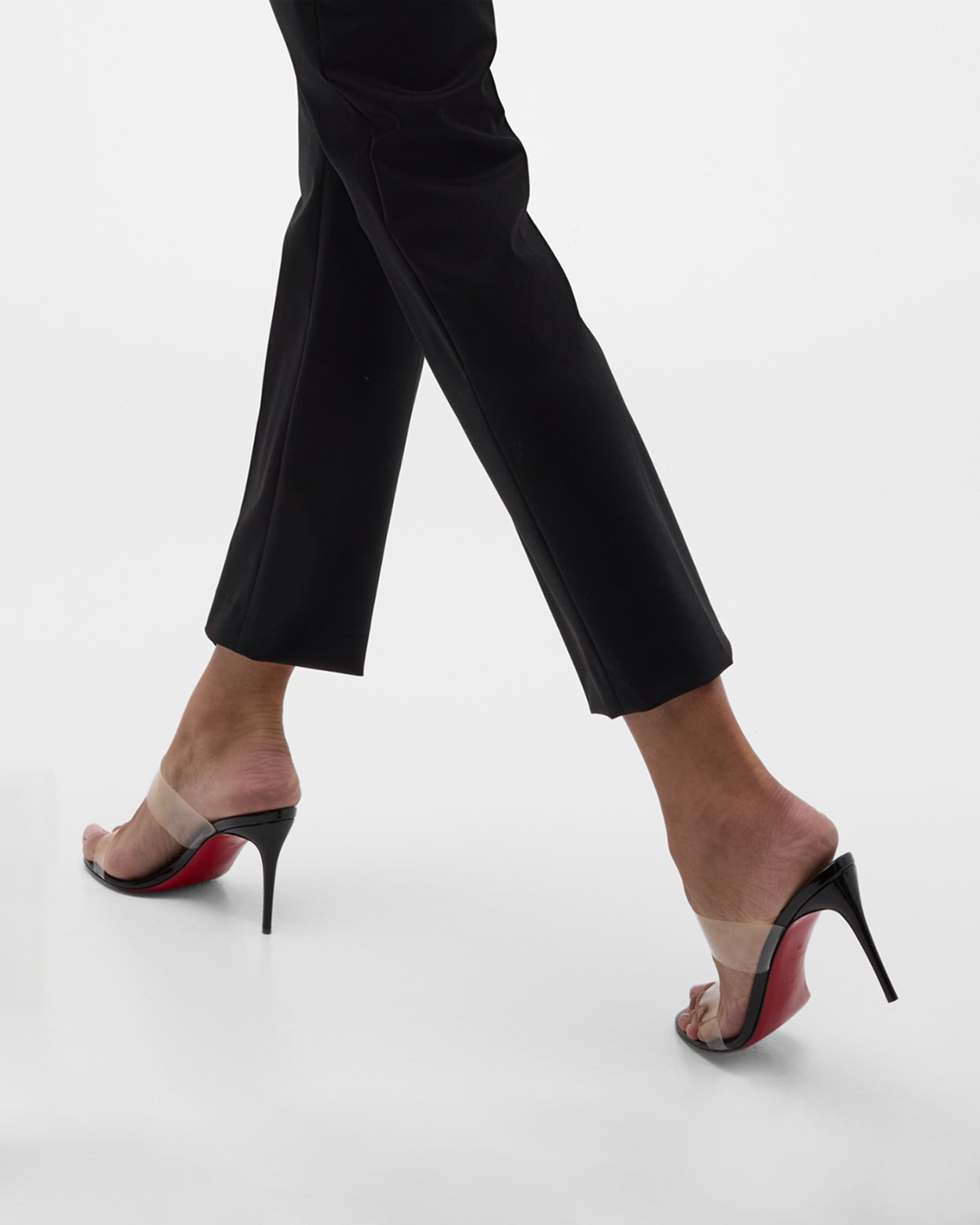 Just Nothing Clear Red Sole Slide Sandals