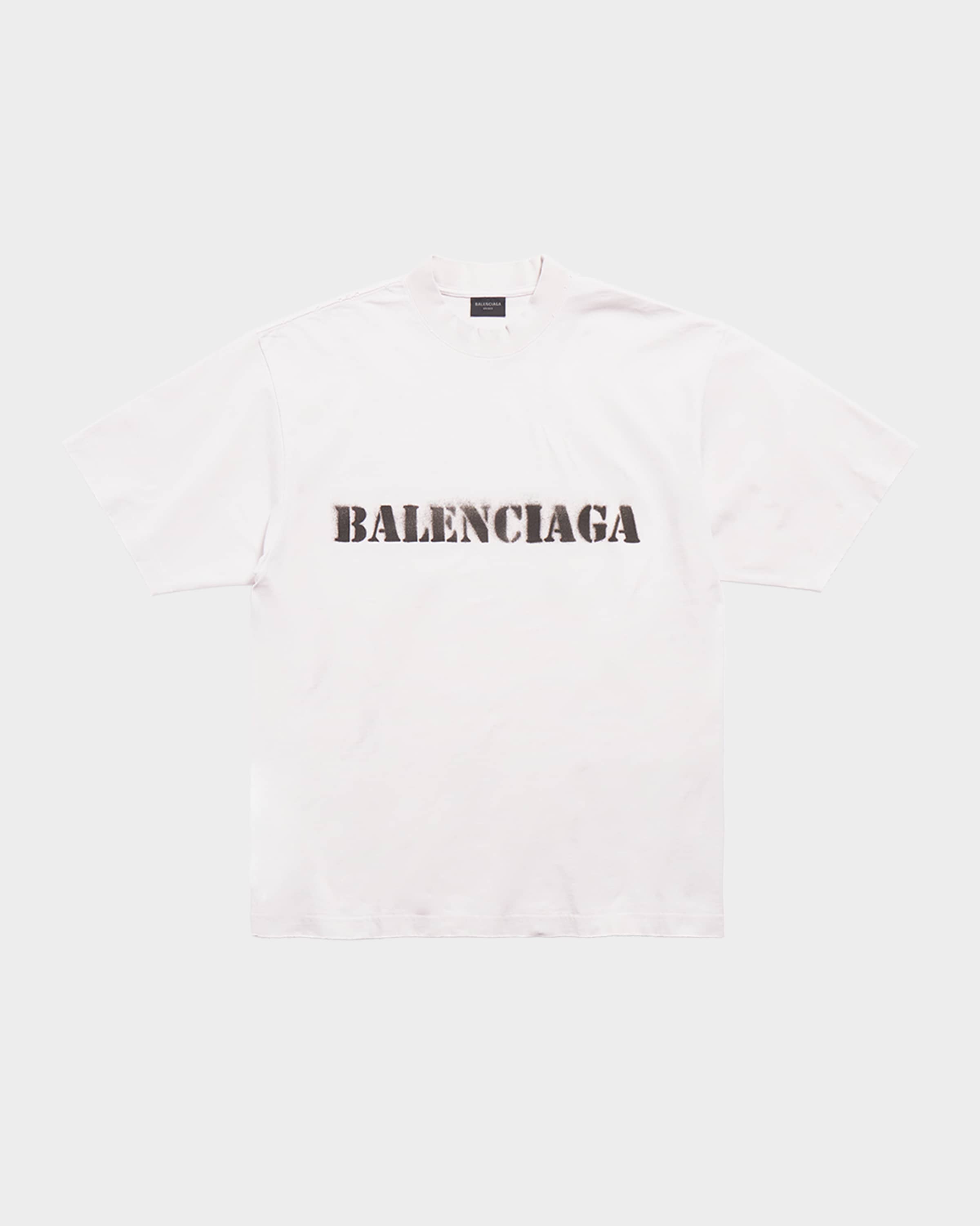 Balenciaga Men's Stencil Medium Fit T-Shirt | Neiman Marcus
