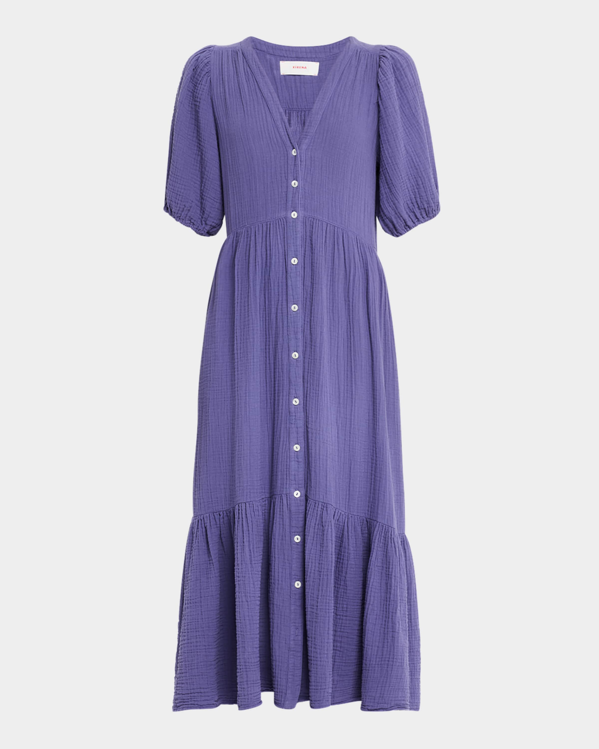 open lace back dress Xirena Kaiti Dress in Bright Lilac main image 0