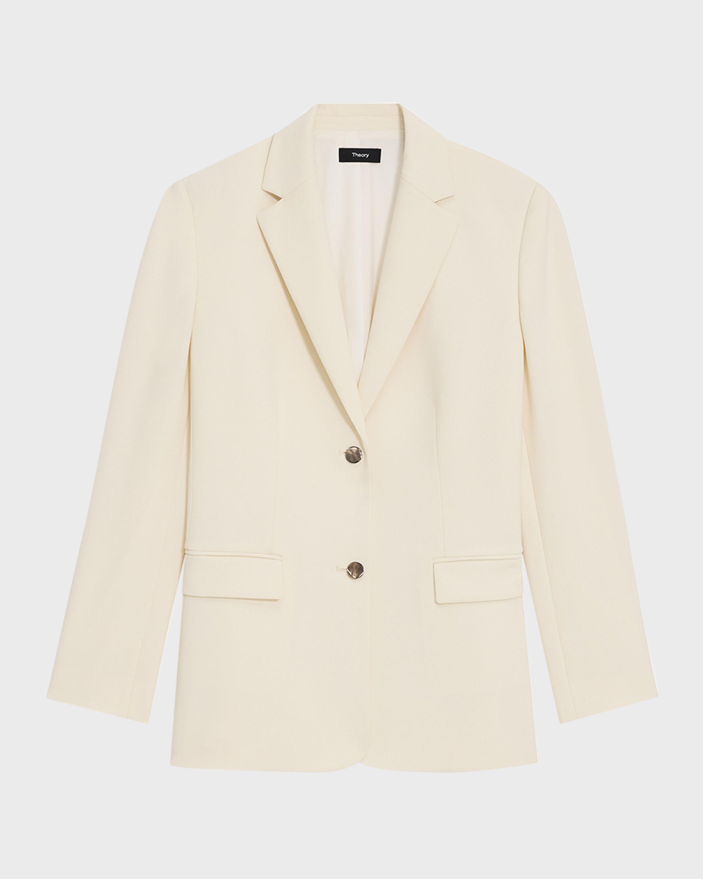 Theory Admiral Crepe Relaxed Blazer Jacket | Neiman Marcus