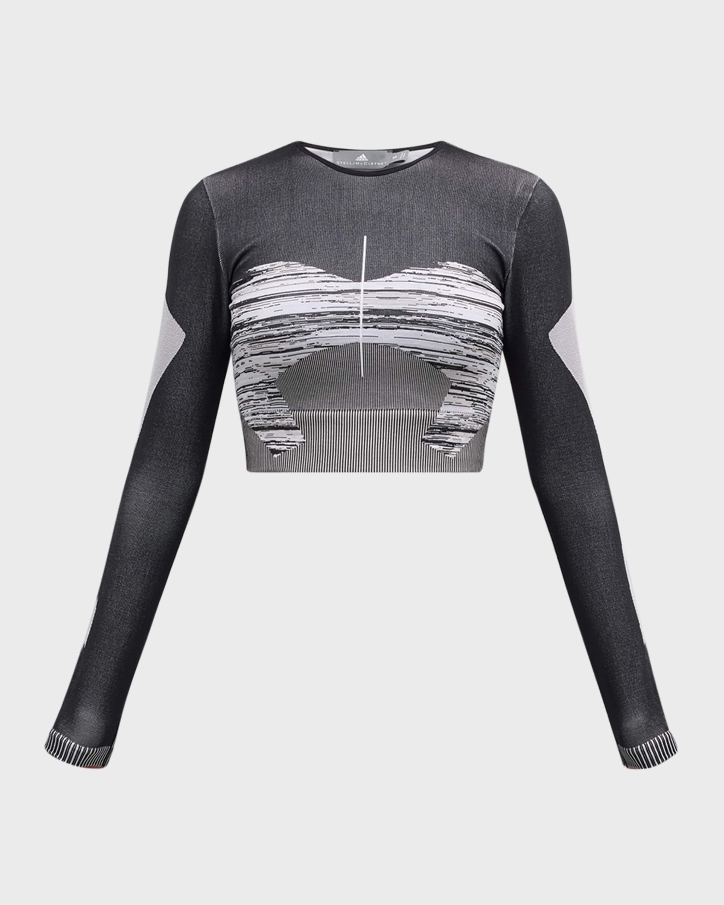 adidas by Stella McCartney TrueStrength Seamless Space-Dyed Yoga Crop Top