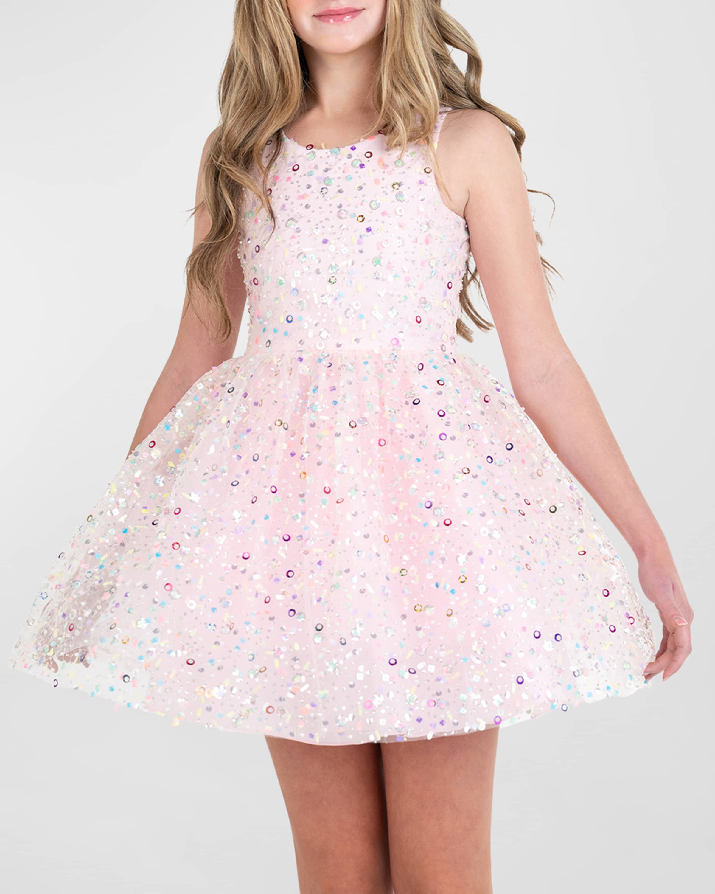 Zoe Girl's Talia 3D Sequined Ballet Dress, Size 7-16
