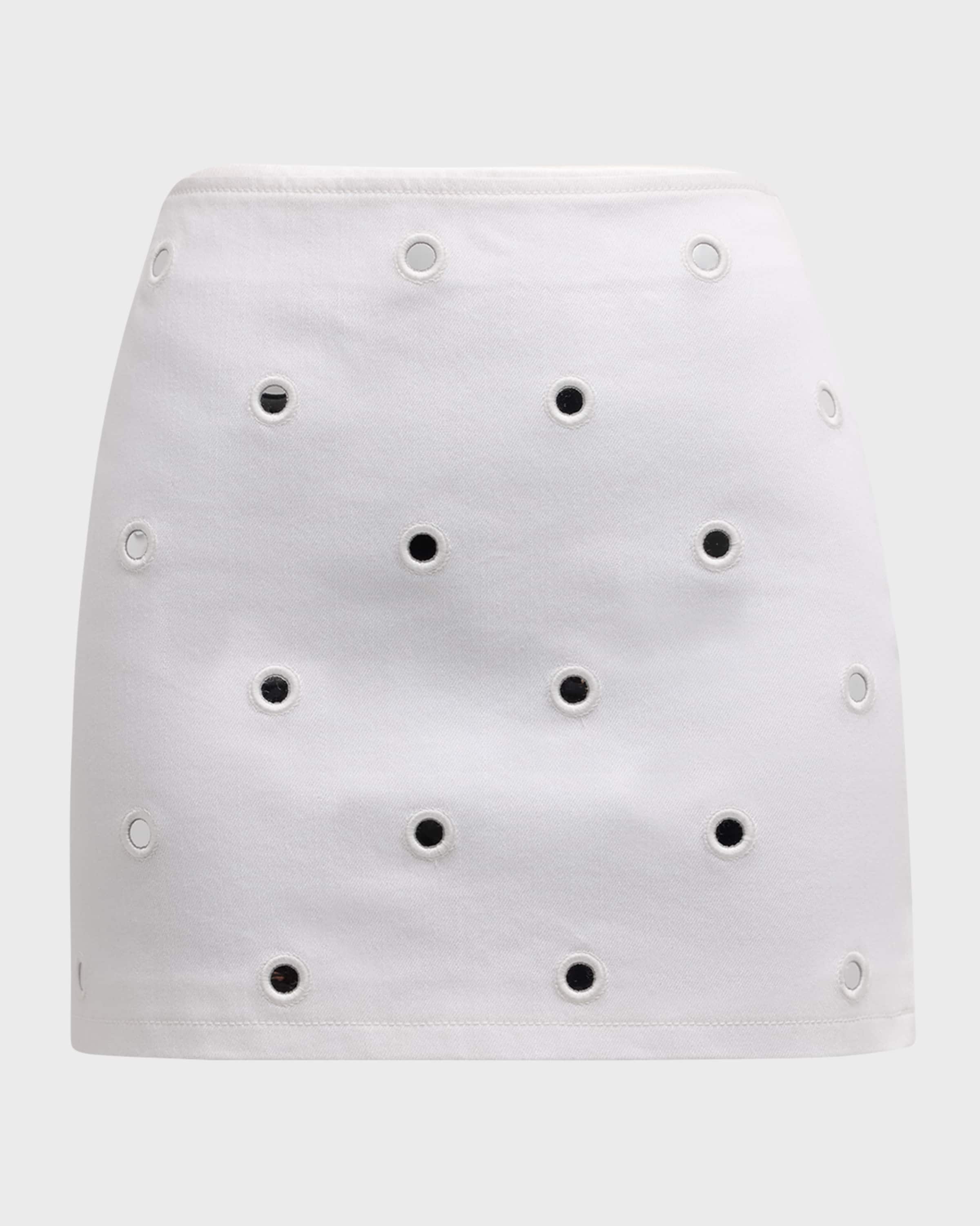 Cinq a Sept Doris Mirror Denim Mini Skirt