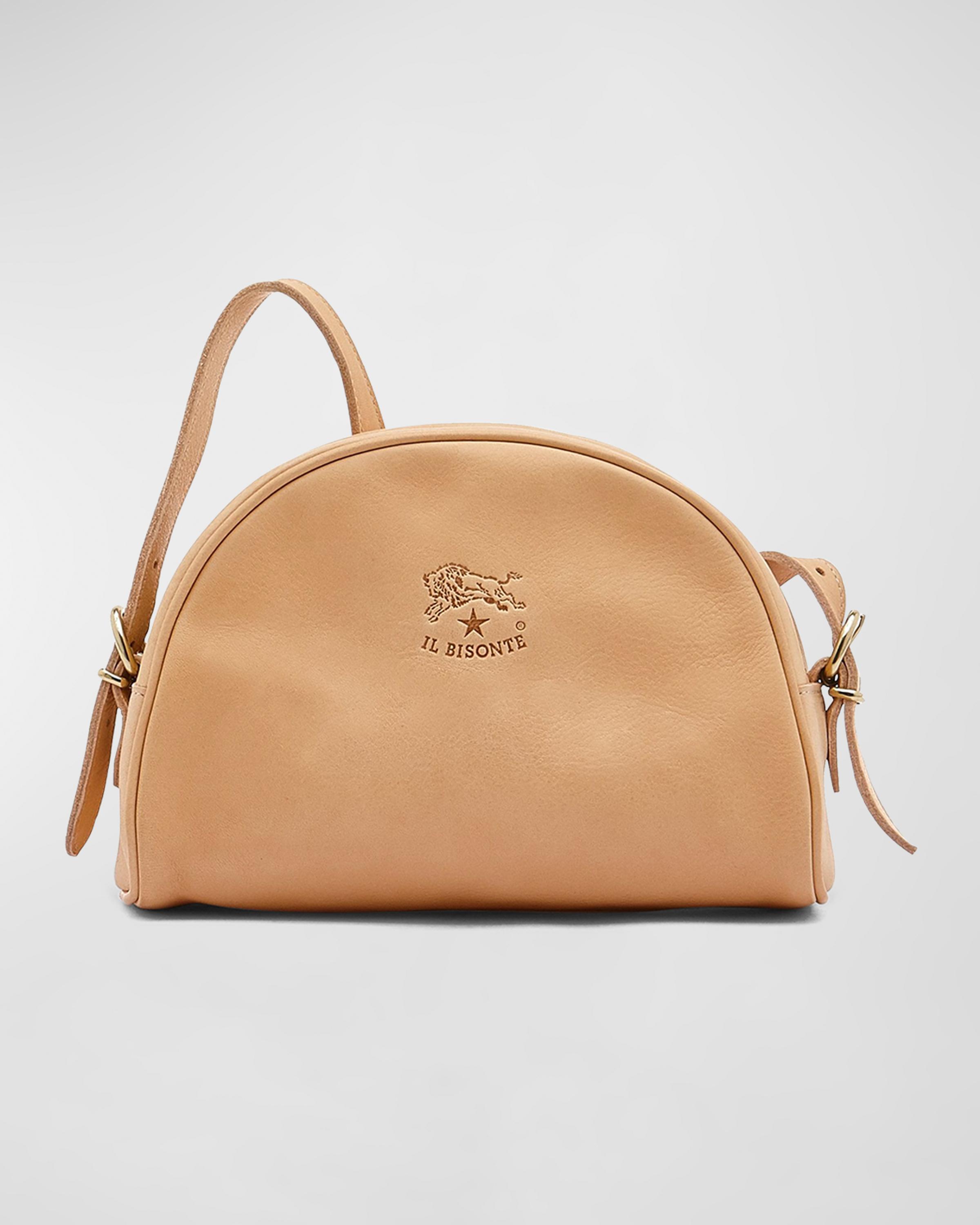 Il Bisonte Classic Zip Leather Crossbody Bag | Neiman Marcus