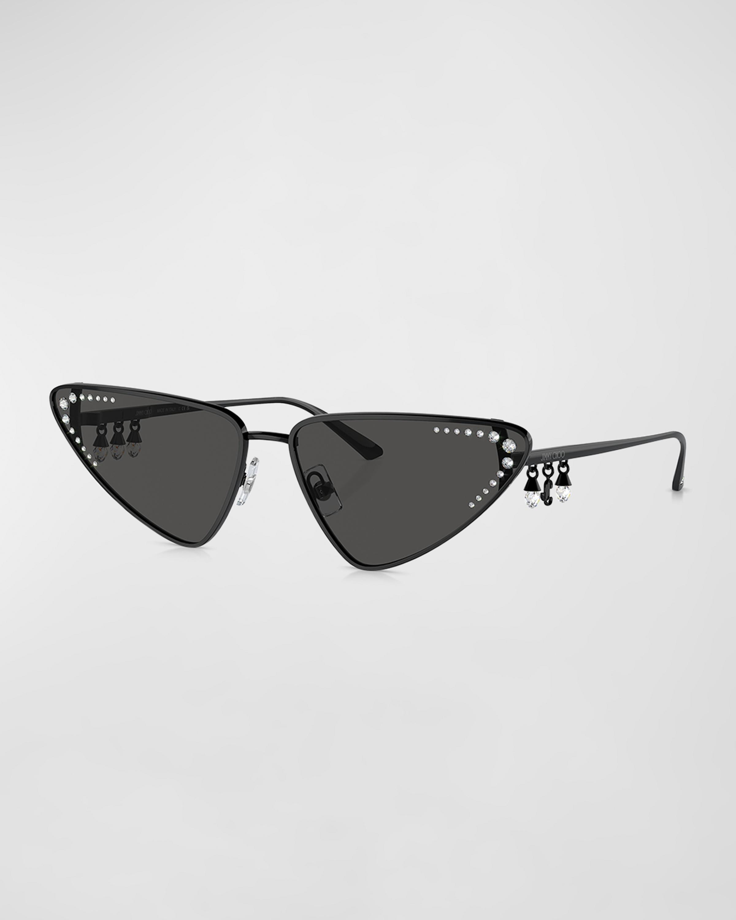 Jimmy Choo Black Studded Cat-Eye Sunglasses Jimmy Choo JC5030U 5000/87 Sunglasses - US main image 2