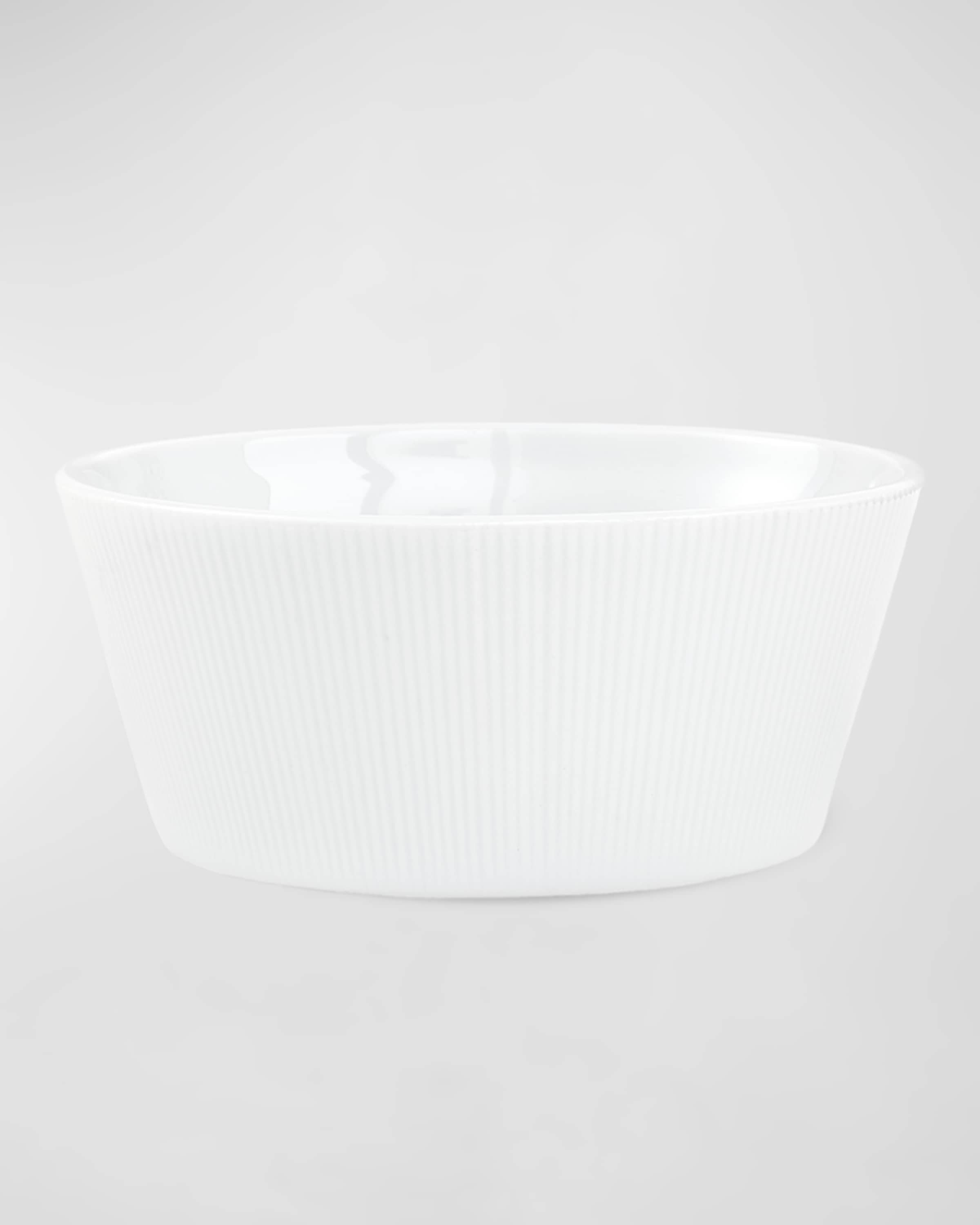 PILLIVUYT Eventail Set Of 4 Pinstripe Bowls - 6"