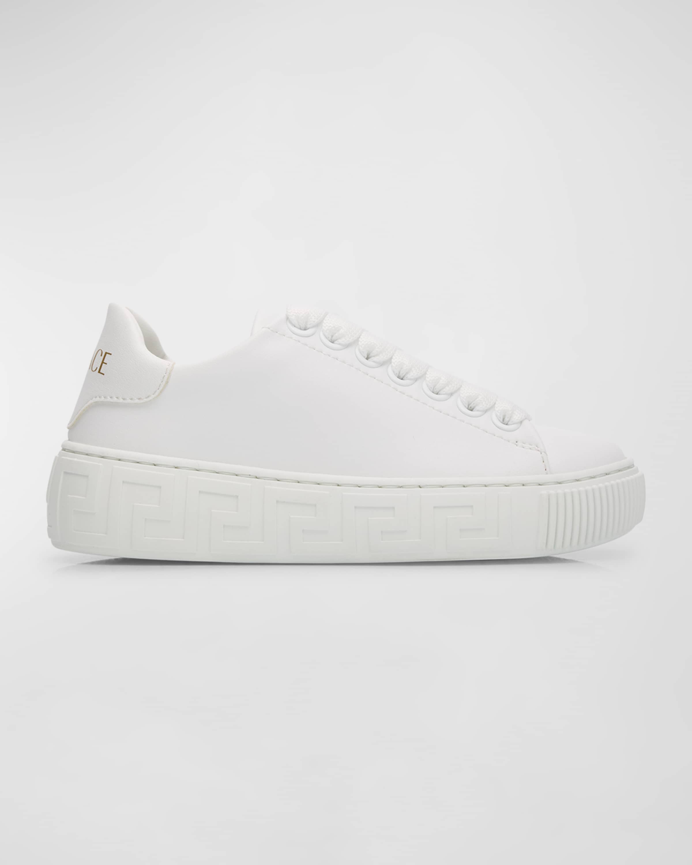 Versace Kid's Greca Low Top Sneakers, Toddlers