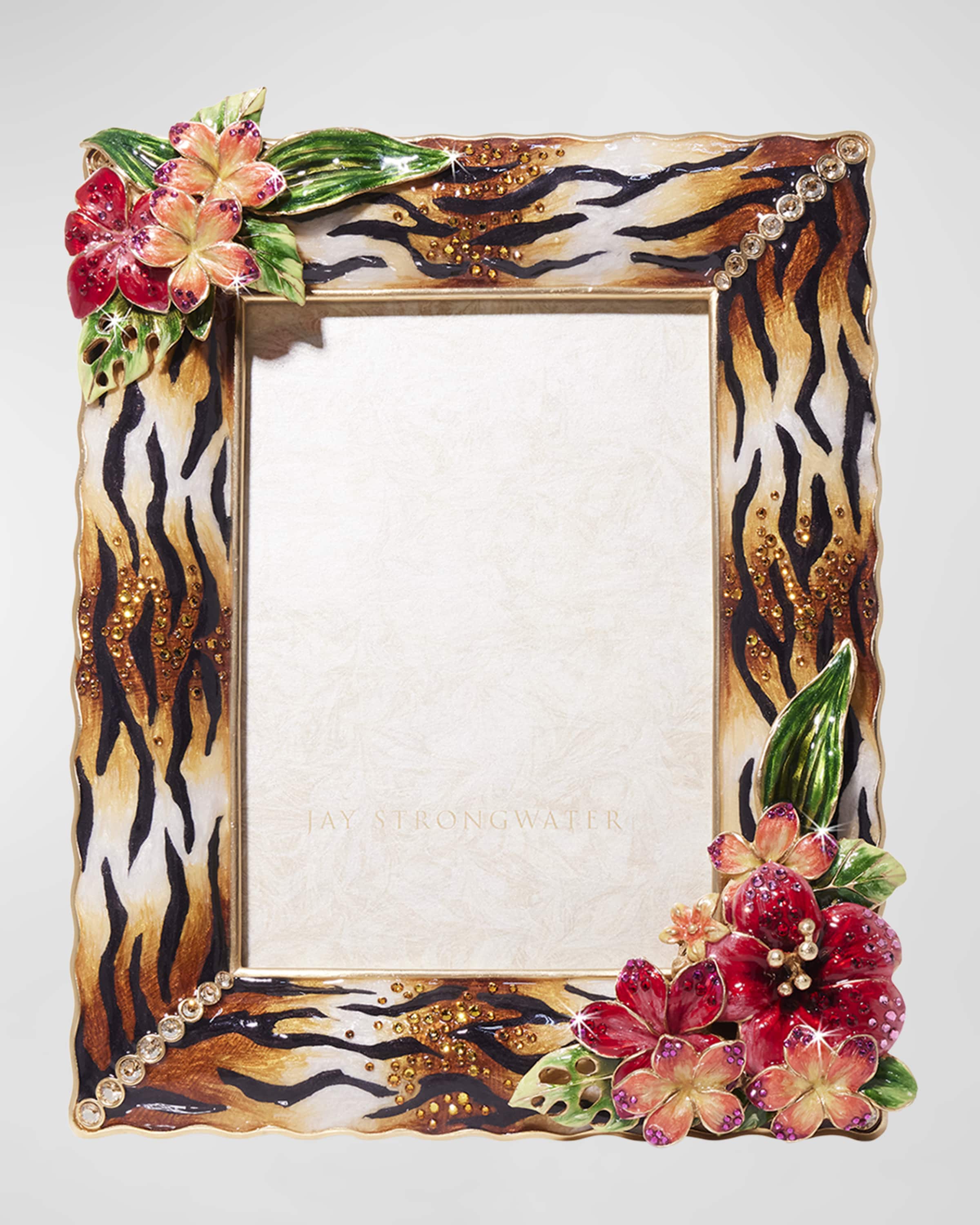 Jay Strongwater Tropical Flower Frame, 5