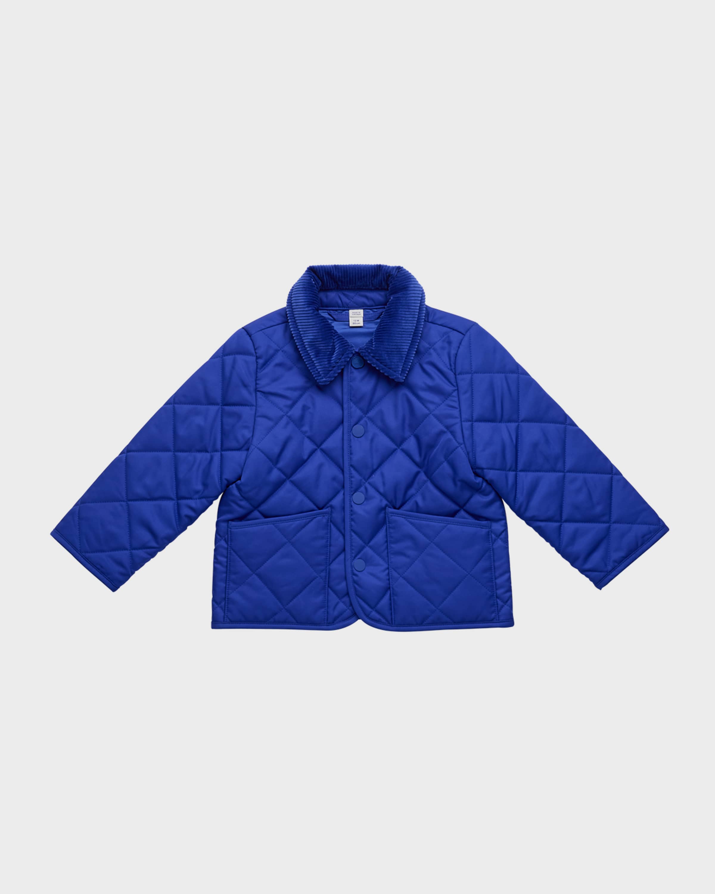 Burberry Boy's Indy Diamond Quilted Jacket, Size 6M-2