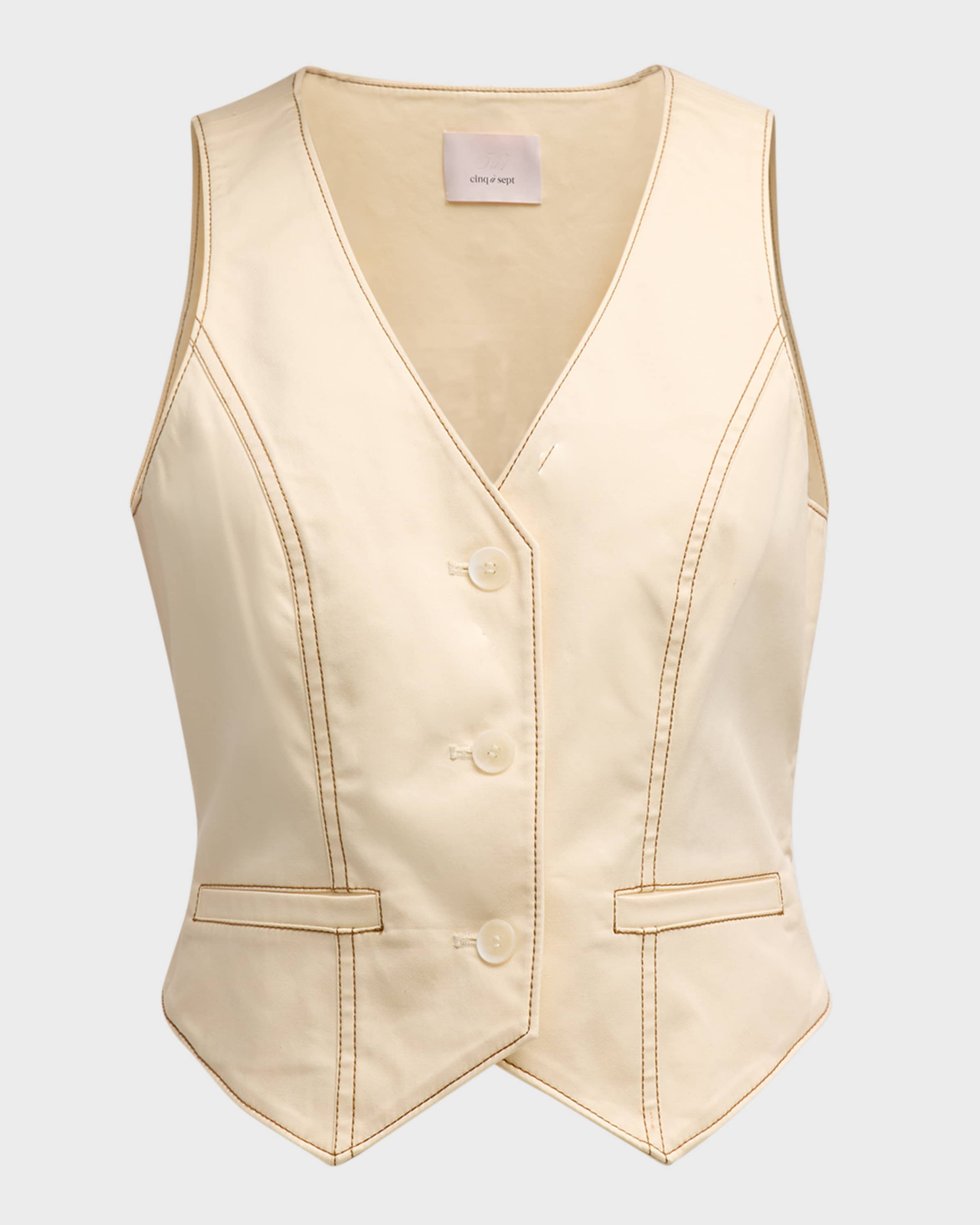 Cinq a Sept Lio Button-Front Vest