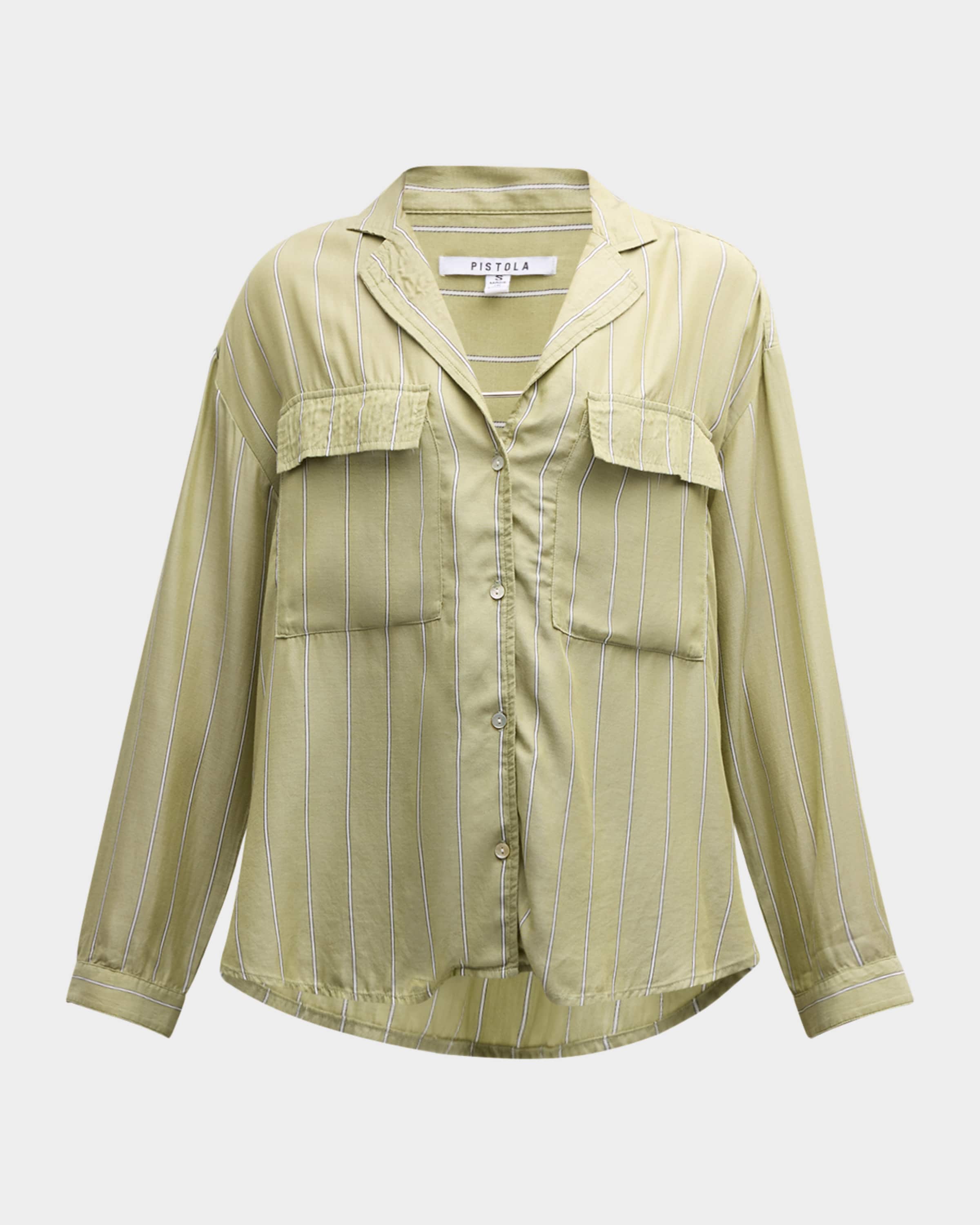 PISTOLA Irene Stripe Long-Sleeve Shirt