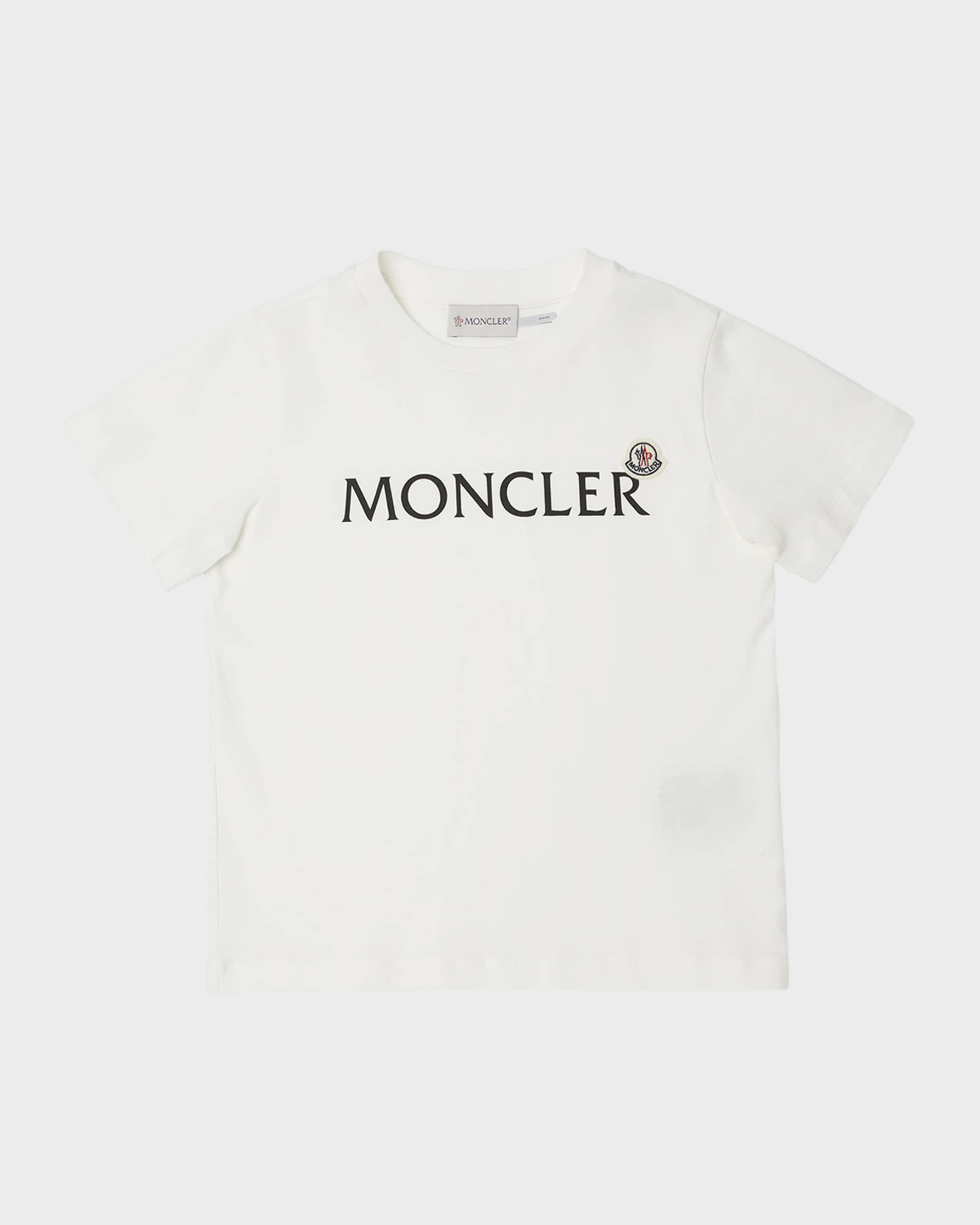 Moncler Boy's Logo T-Shirt W/ Patch, Size 4-6