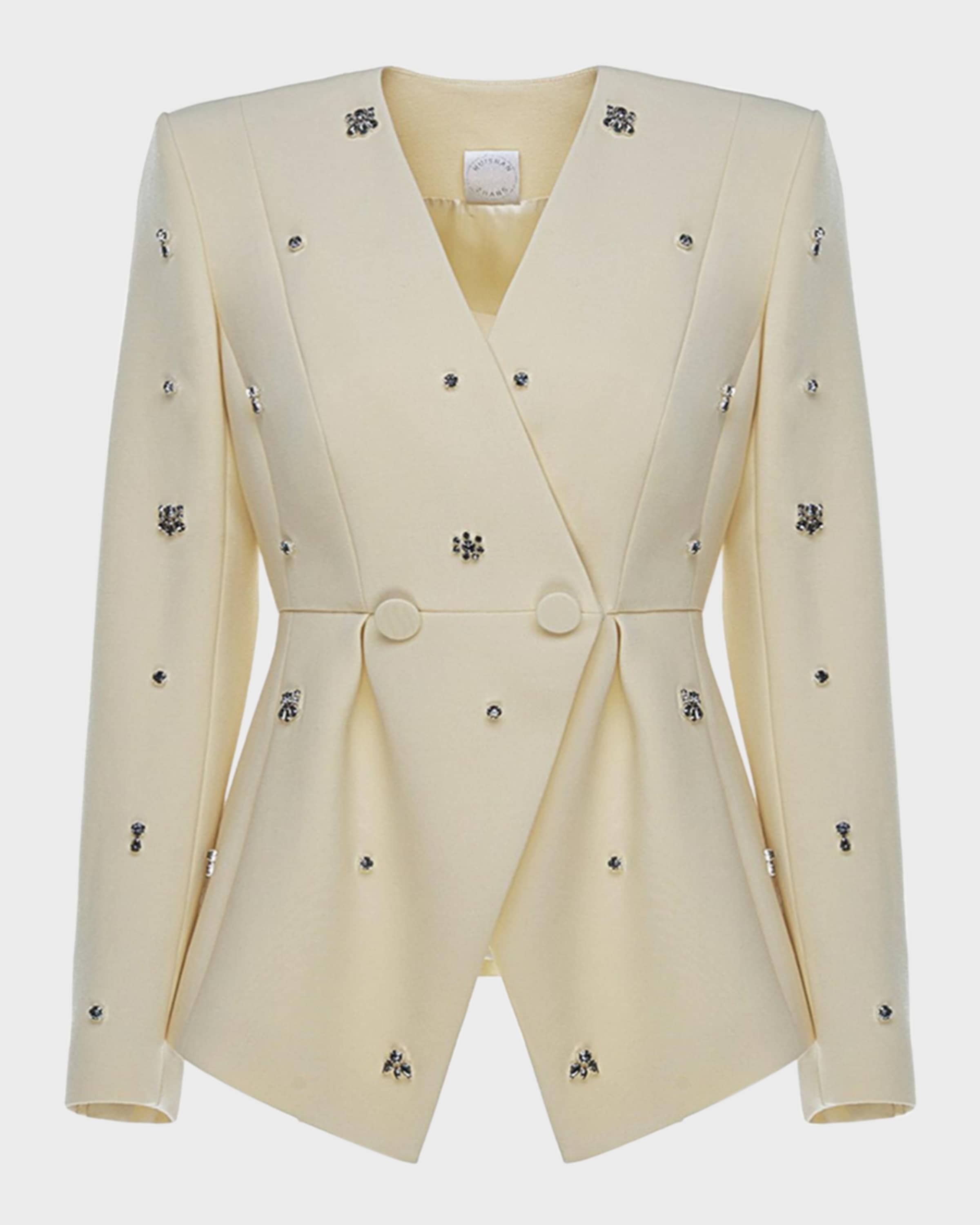 Huishan Zhang Milo Crystal Double-Breasted Jacket