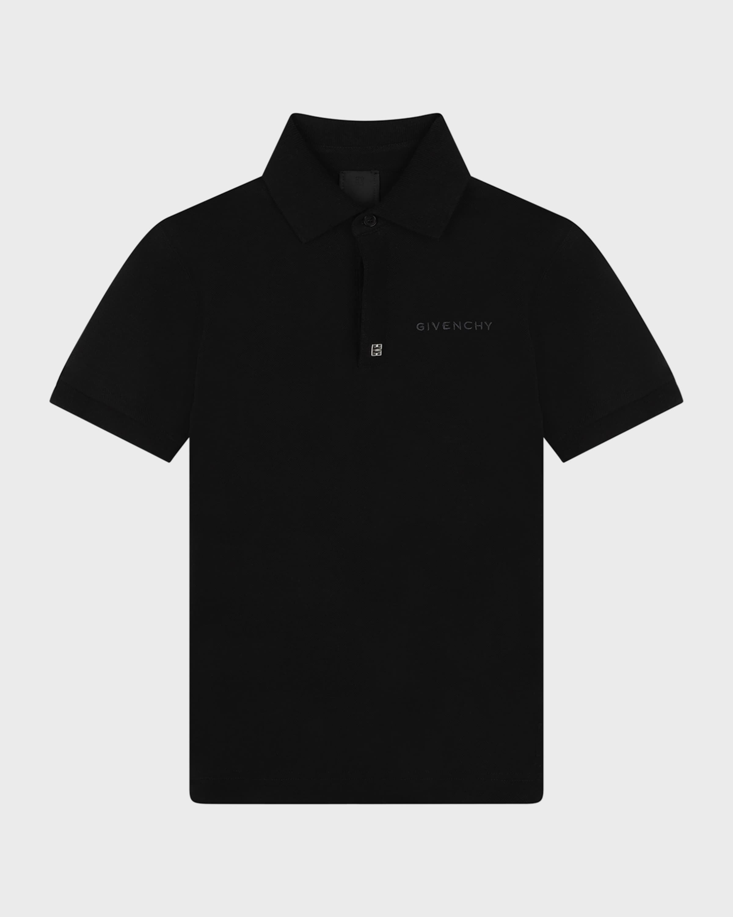 Givenchy Boy's Logo-Print Polo Shirt, Size 4-6 | Neiman Marcus