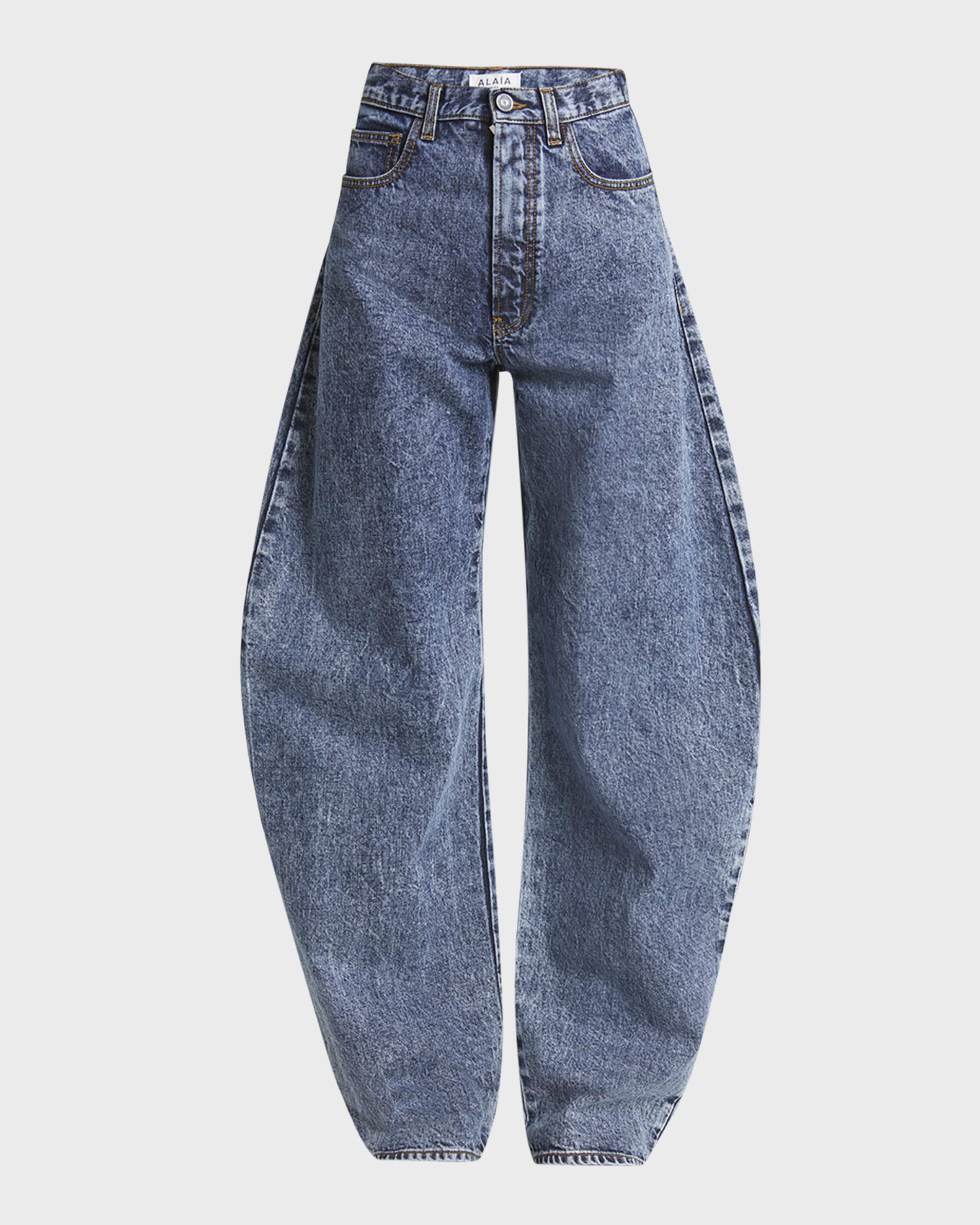 ALAIA Rounded Leg Denim Pants