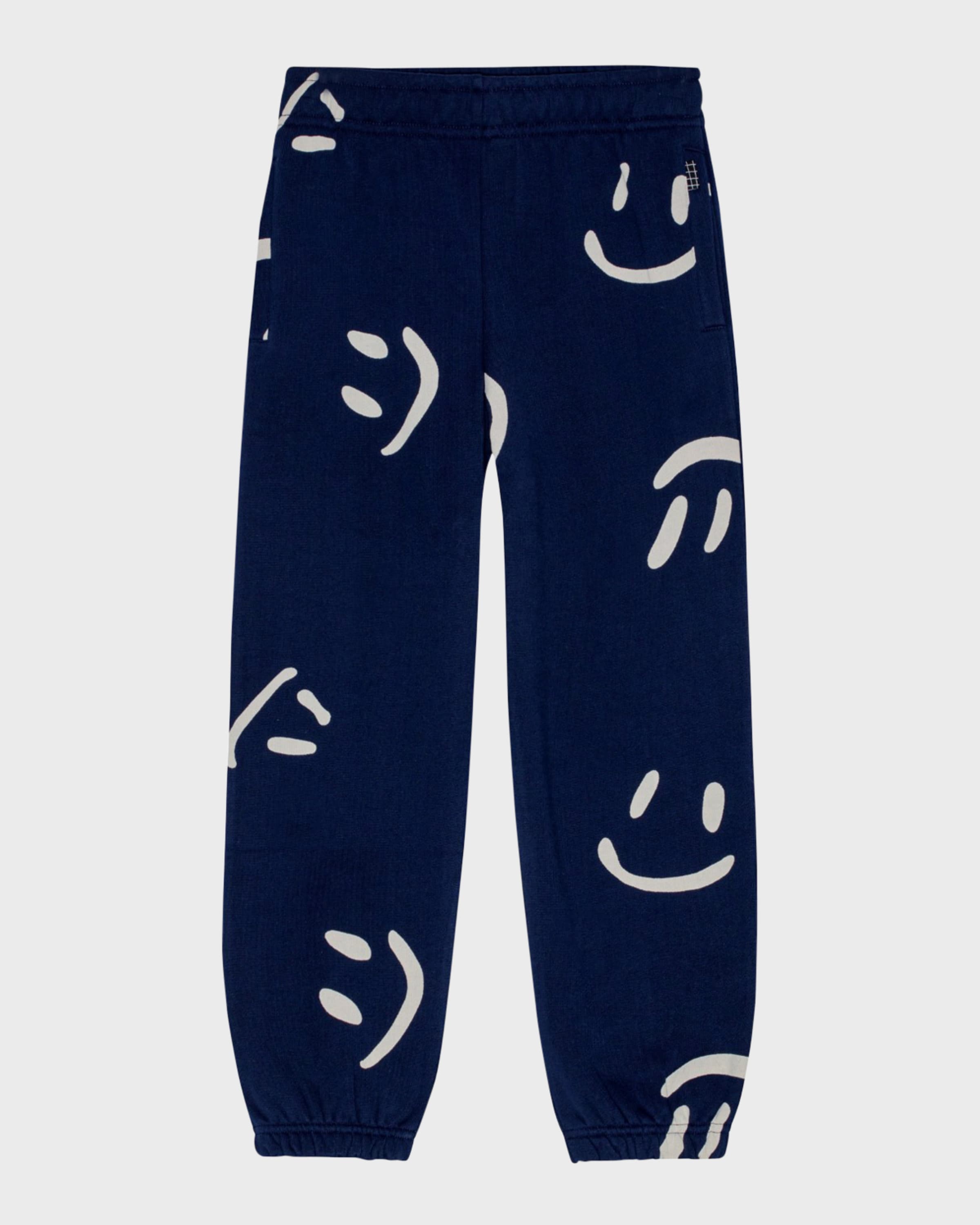 Molo Boy's Adan Happy Face Joggers, Size 8-12