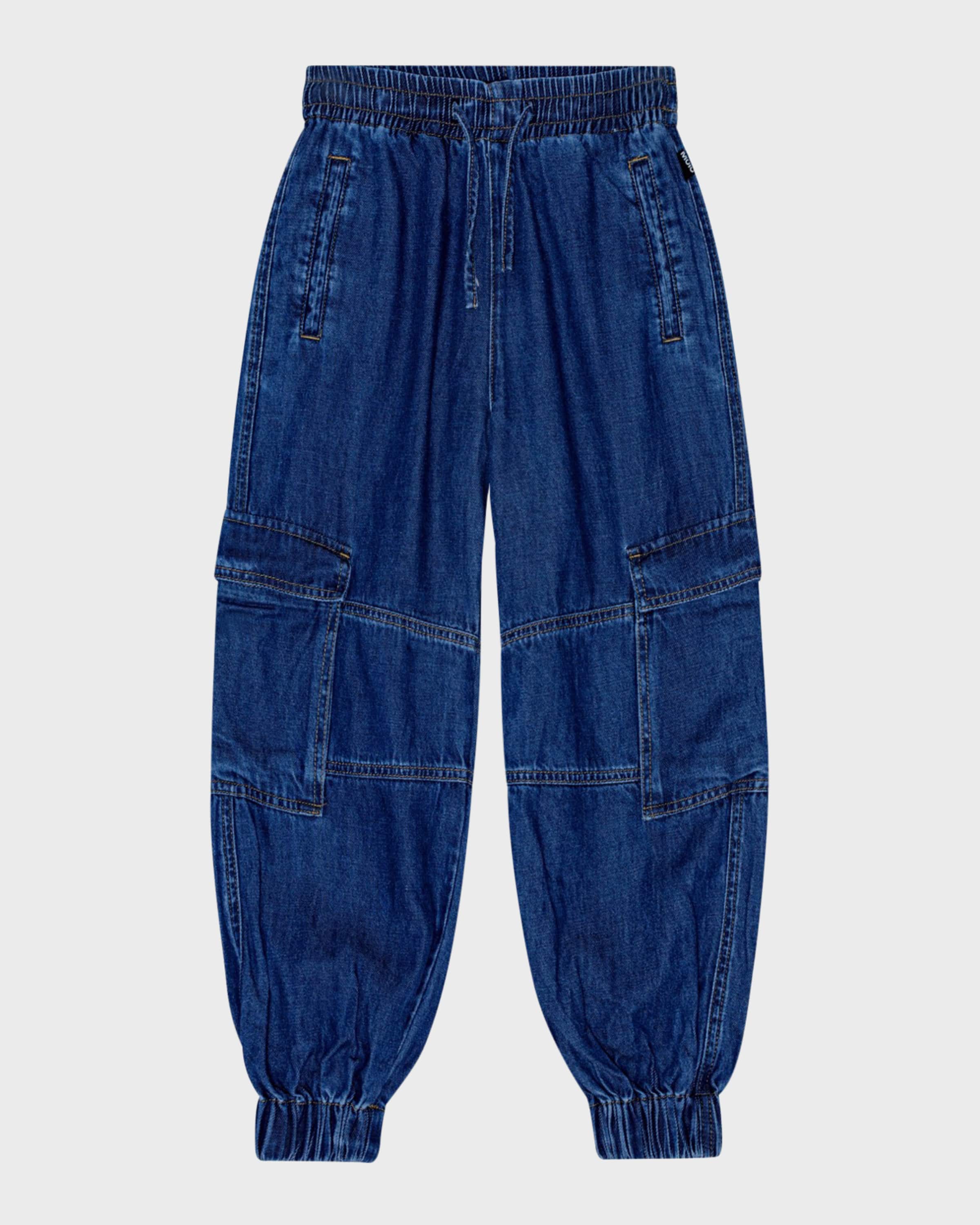 Molo Girl's Aliki Cargo Joggers, Size 4-6