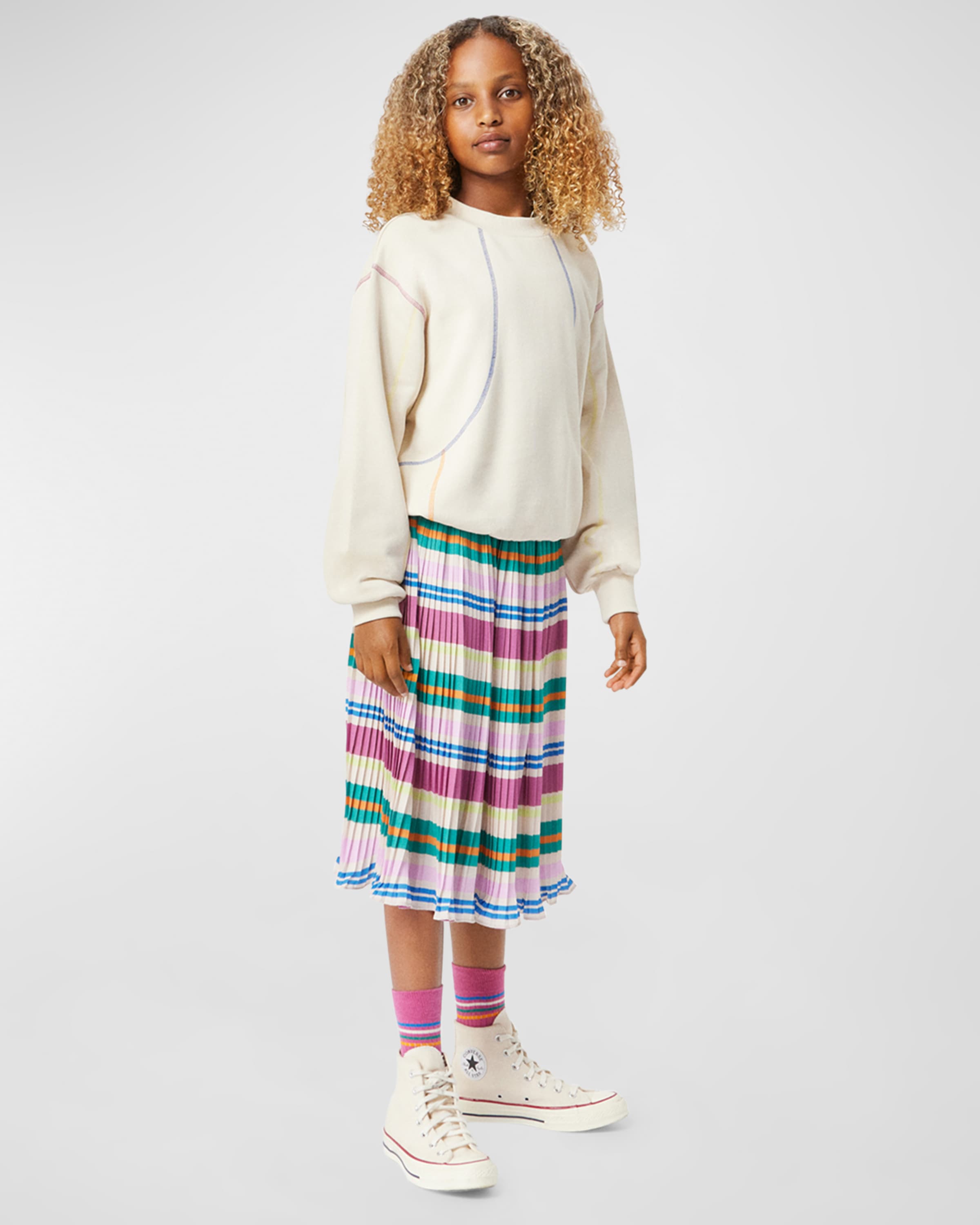 Molo Girl's Bess Multicolor Skirt, Size 7-12