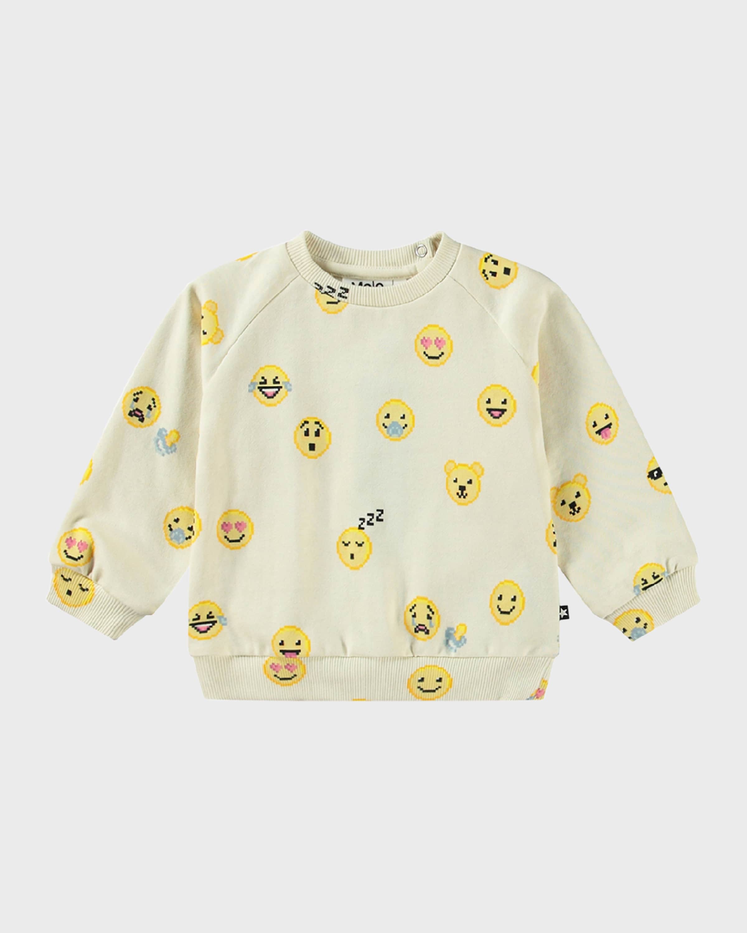 Molo Boy's Disc Emoticon-Inspired Sweatshirt, Size Newborn-4