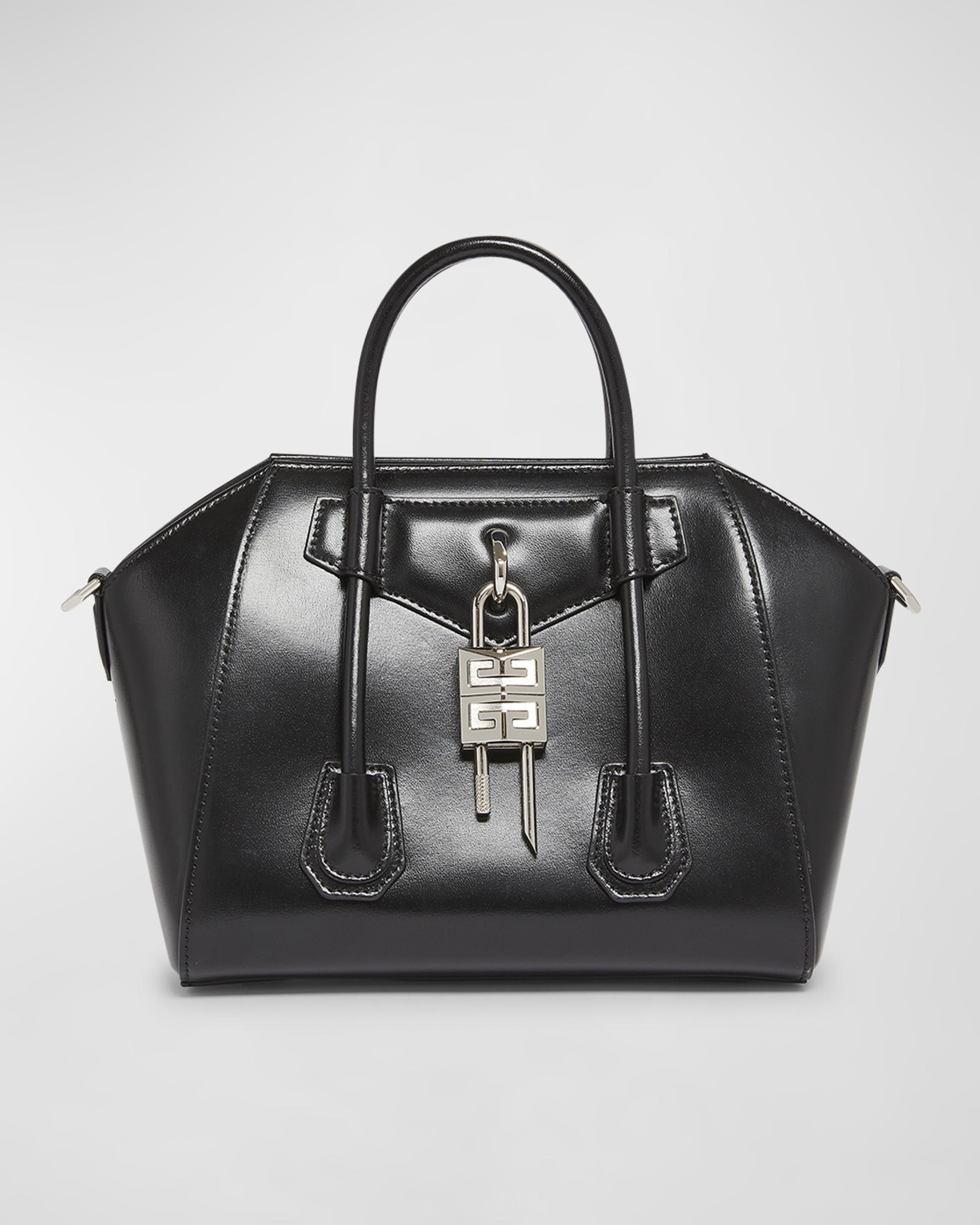 小物 DIGNA classic310 Givenchy Antigona Mini Lock Top-Handle Bag in Leather | Neiman Marcus
