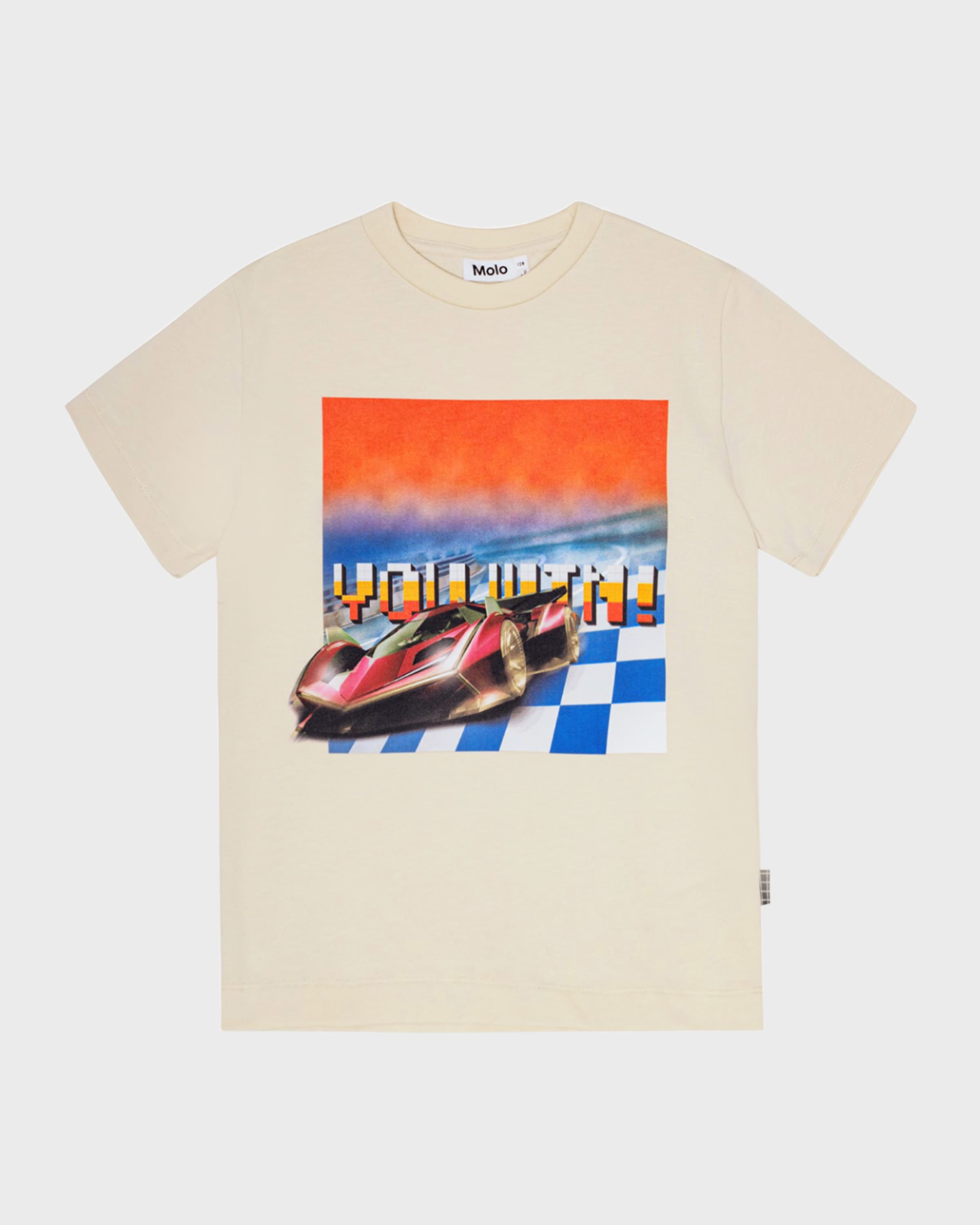 Molo Girl's Roxo Race Car T-Shirt, Size 4-7