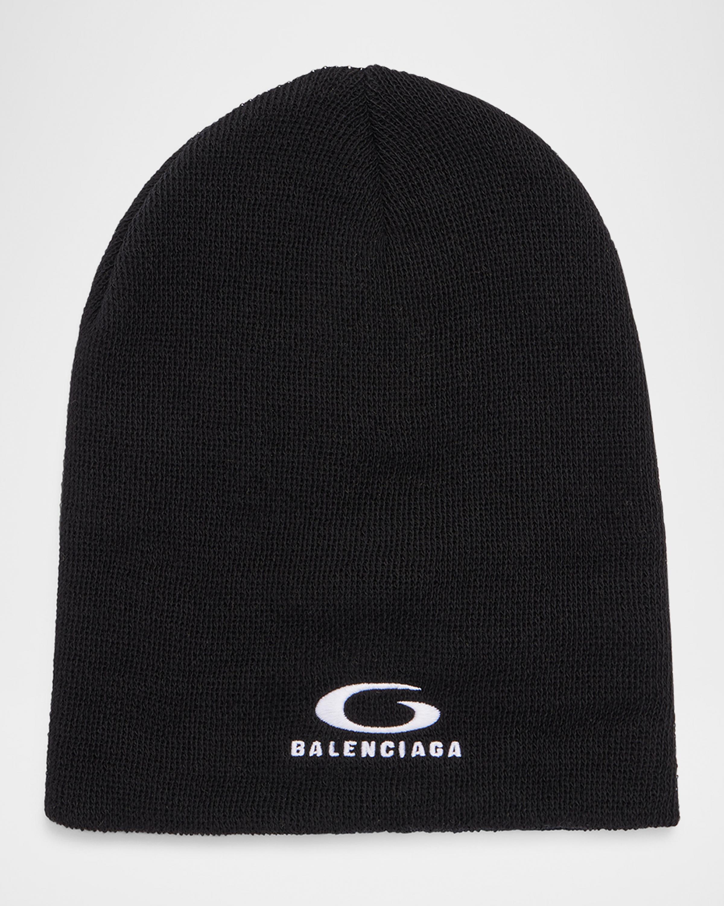 Balenciaga Men's Embroidered Sports Icon Beanie | Neiman Marcus