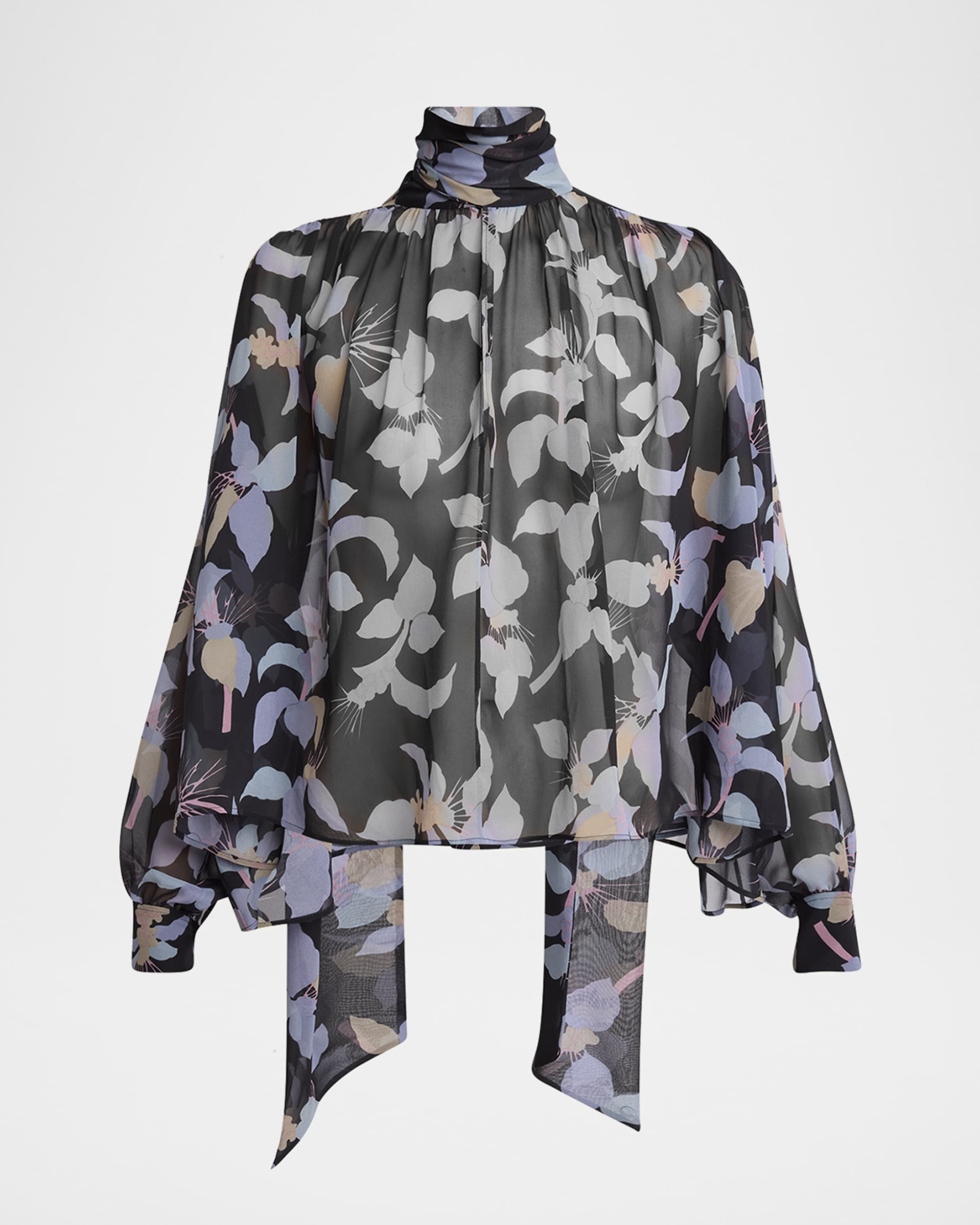 [FANCY CLUB] LACE SHIRRING TOP & SCARF F25QB087 /追跡付 FANCY CLUB | LACE SHIRRING TOP & SCARF